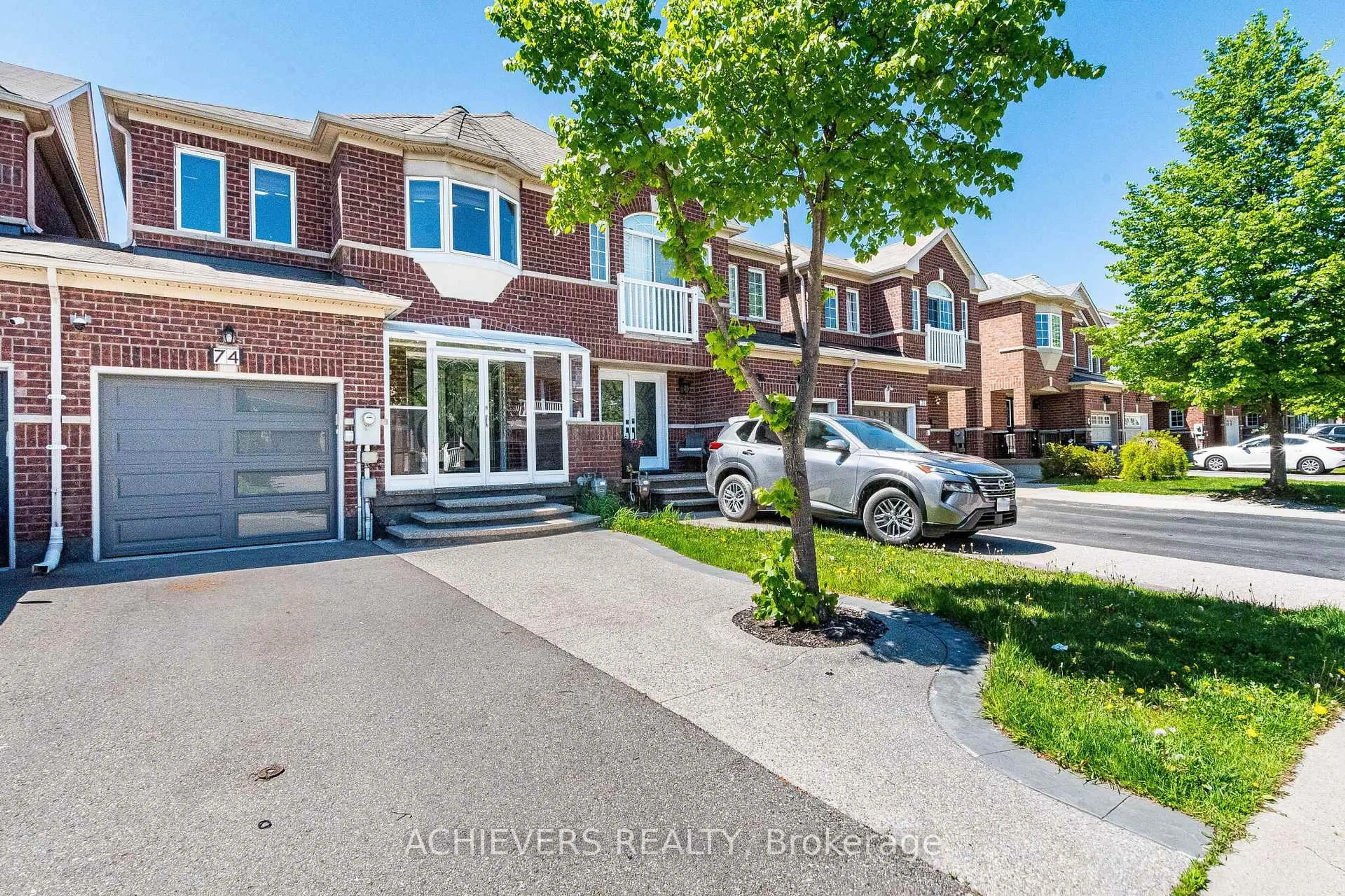 Home with brick exterior material, street for 74 Charcoal Way, Brampton Ontario L6Y 5R9
