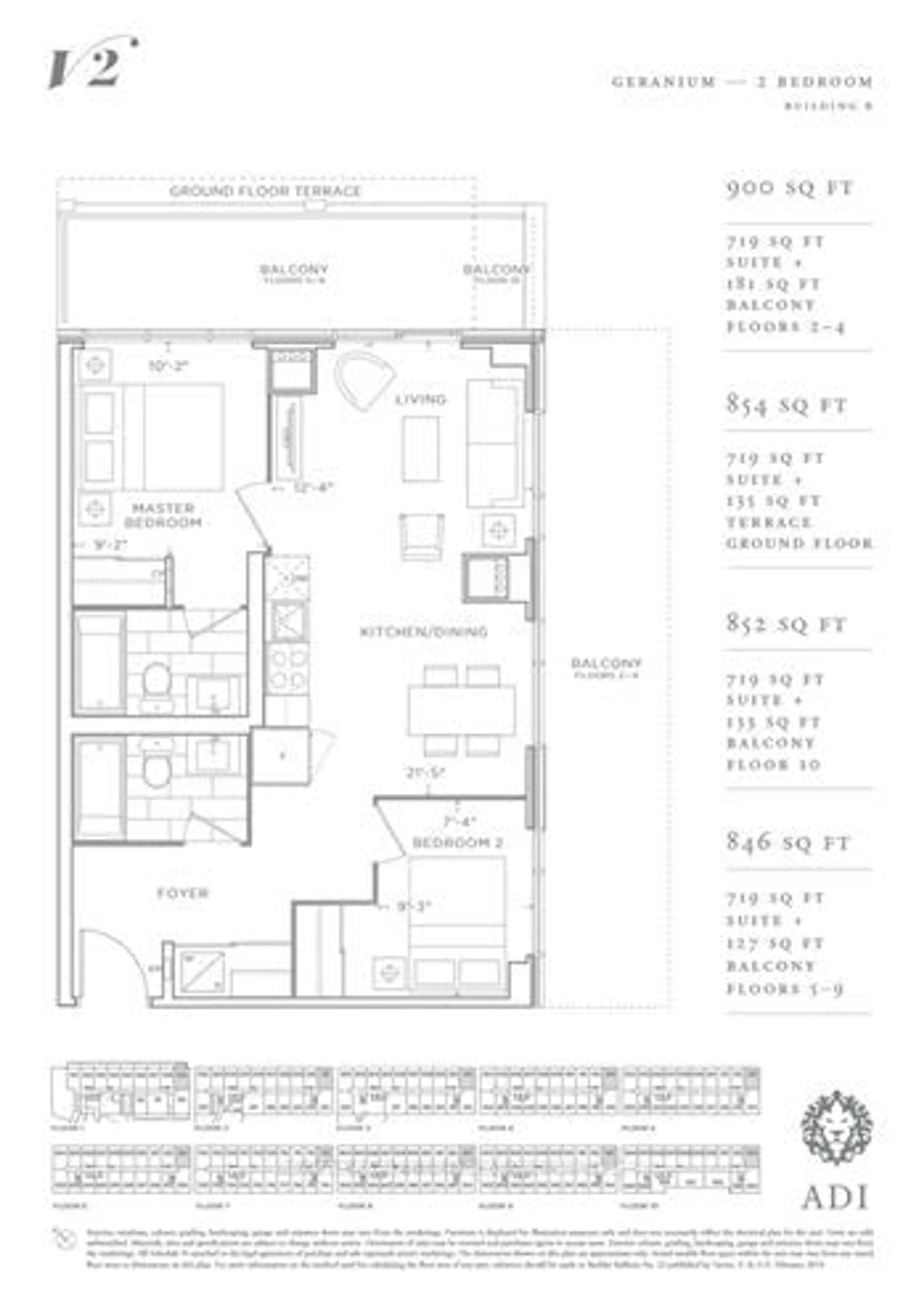 Floor plan for 3200 Dakota Common #B713, Burlington Ontario L7M 2A7