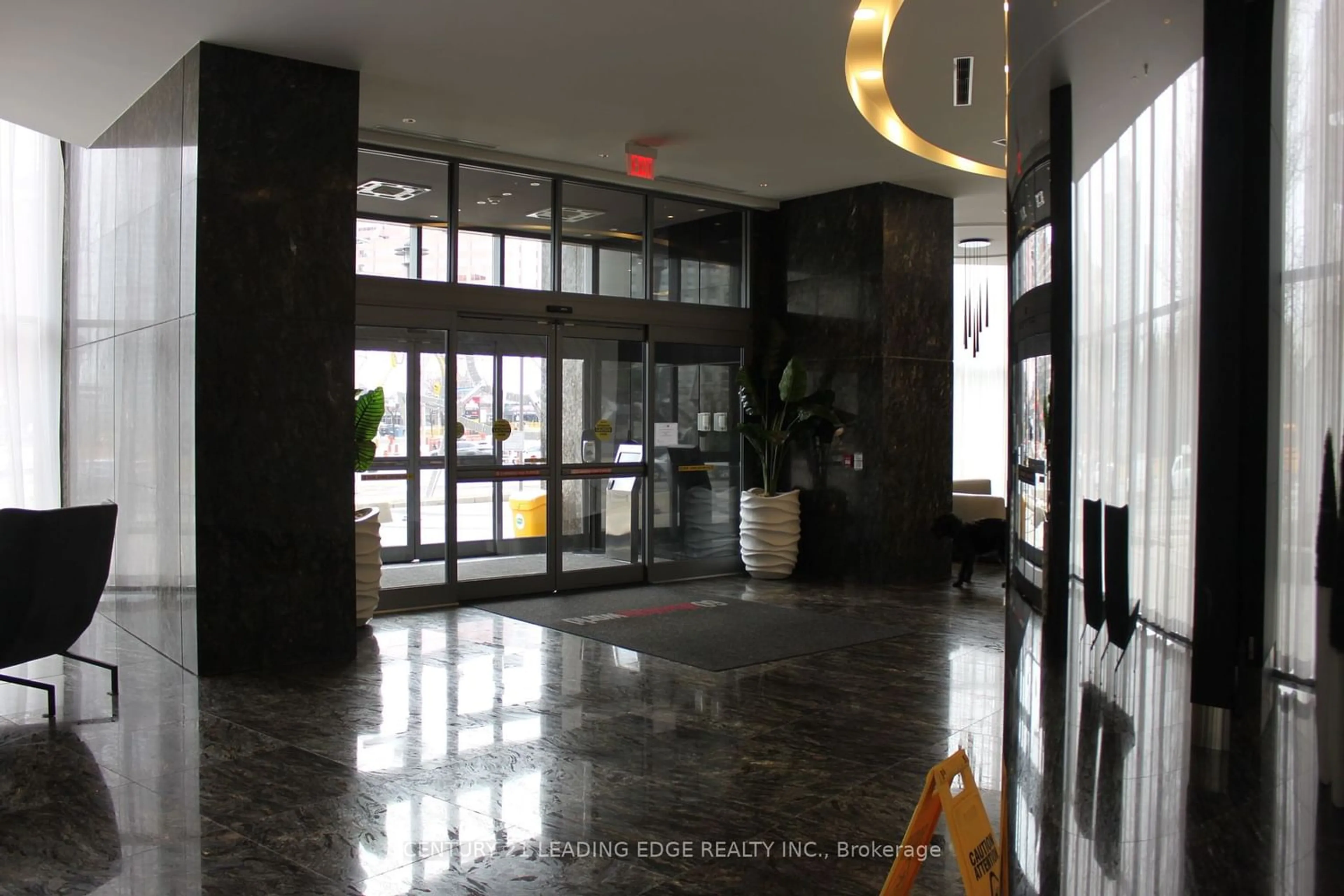 Indoor lobby for 60 Absolute Ave #3106, Mississauga Ontario L4Z 0A9