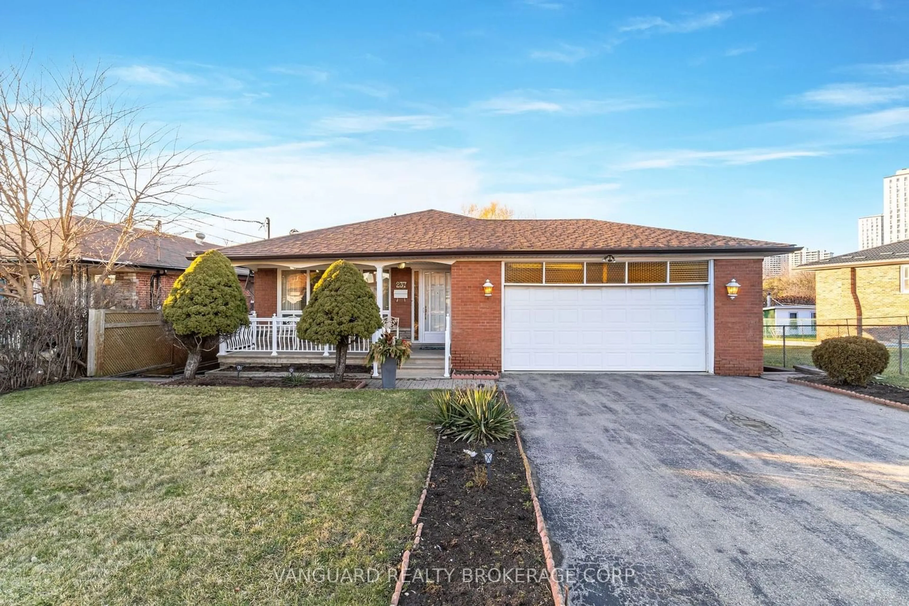 Home with brick exterior material for 237 Derrydown Rd, Toronto Ontario M3J 1S2