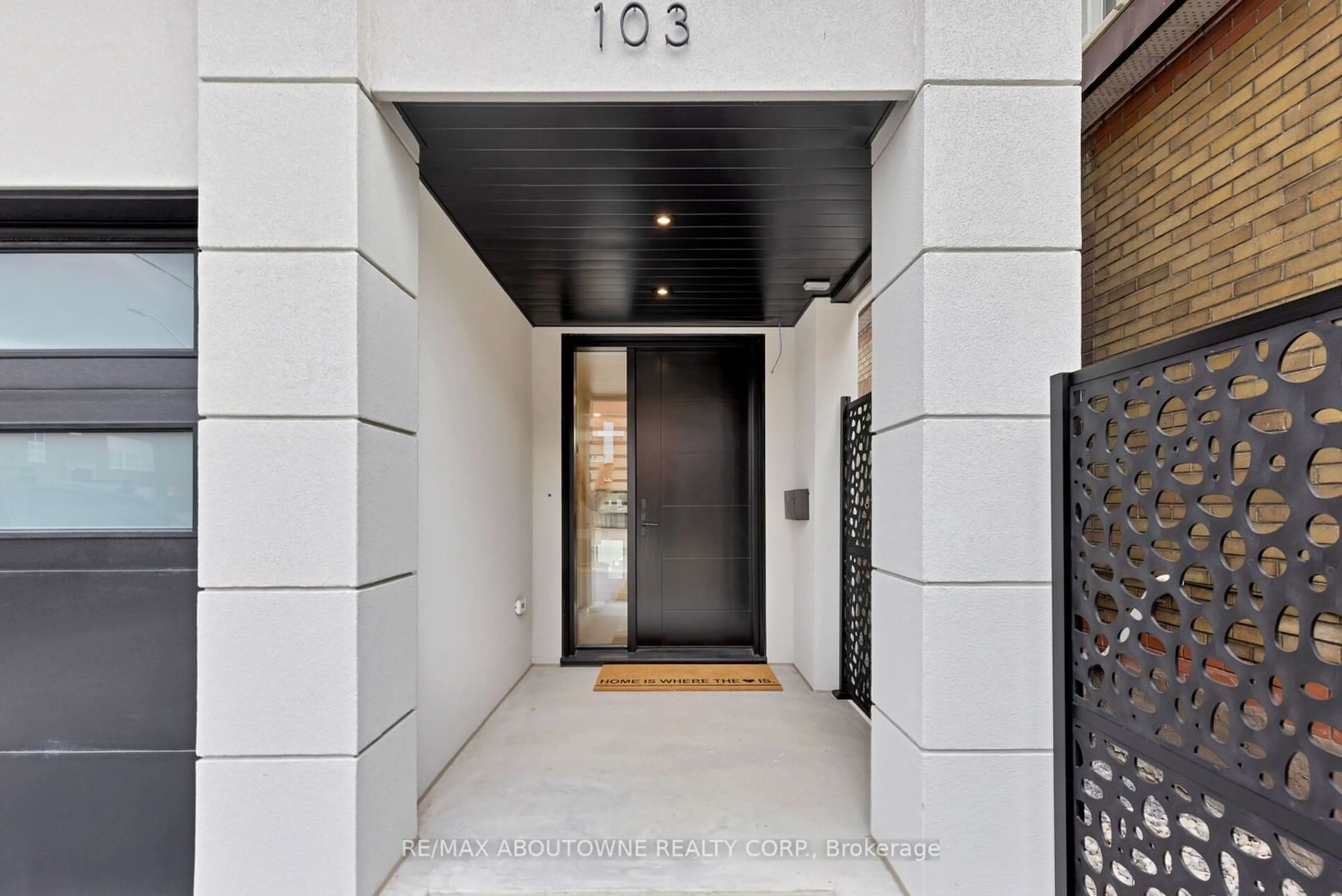 Entrance door to the home or apartment or basement for 103 Tenth St, Toronto Ontario M8V 3E9