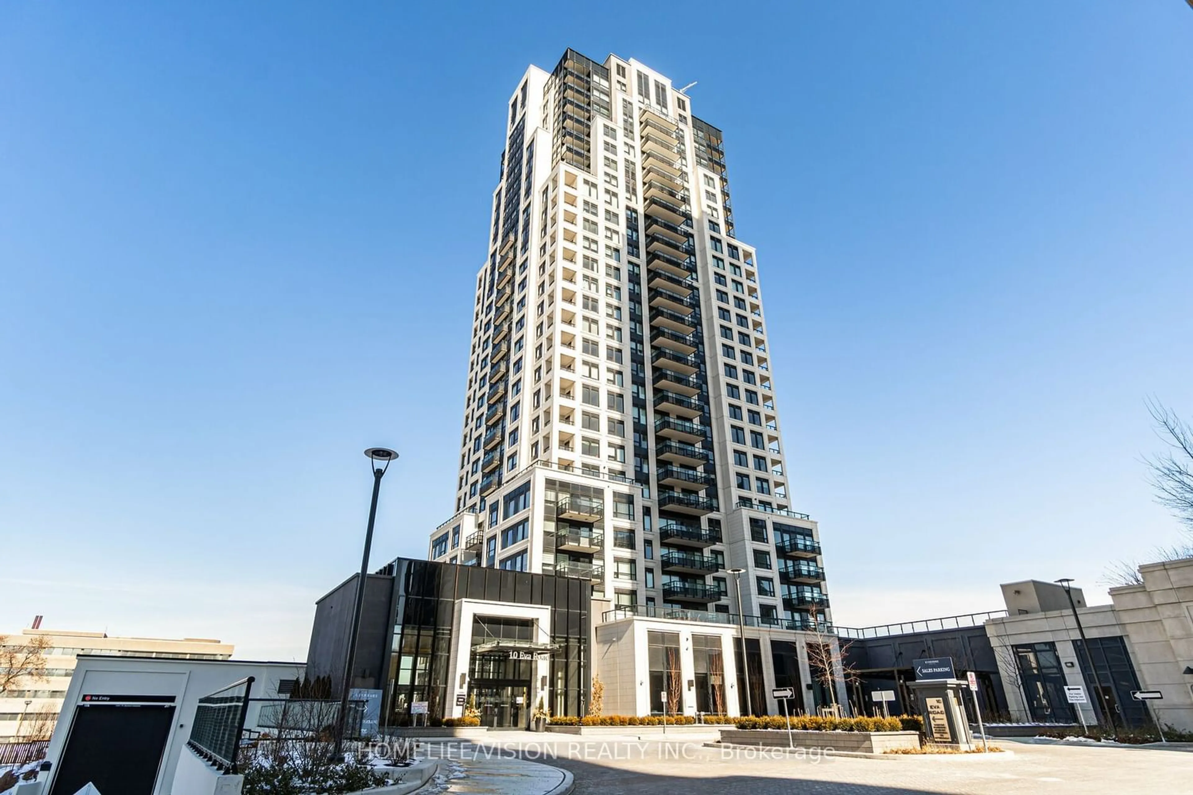 A pic from exterior of the house or condo for 10 Eva Rd #2705, Toronto Ontario M9C 0B3