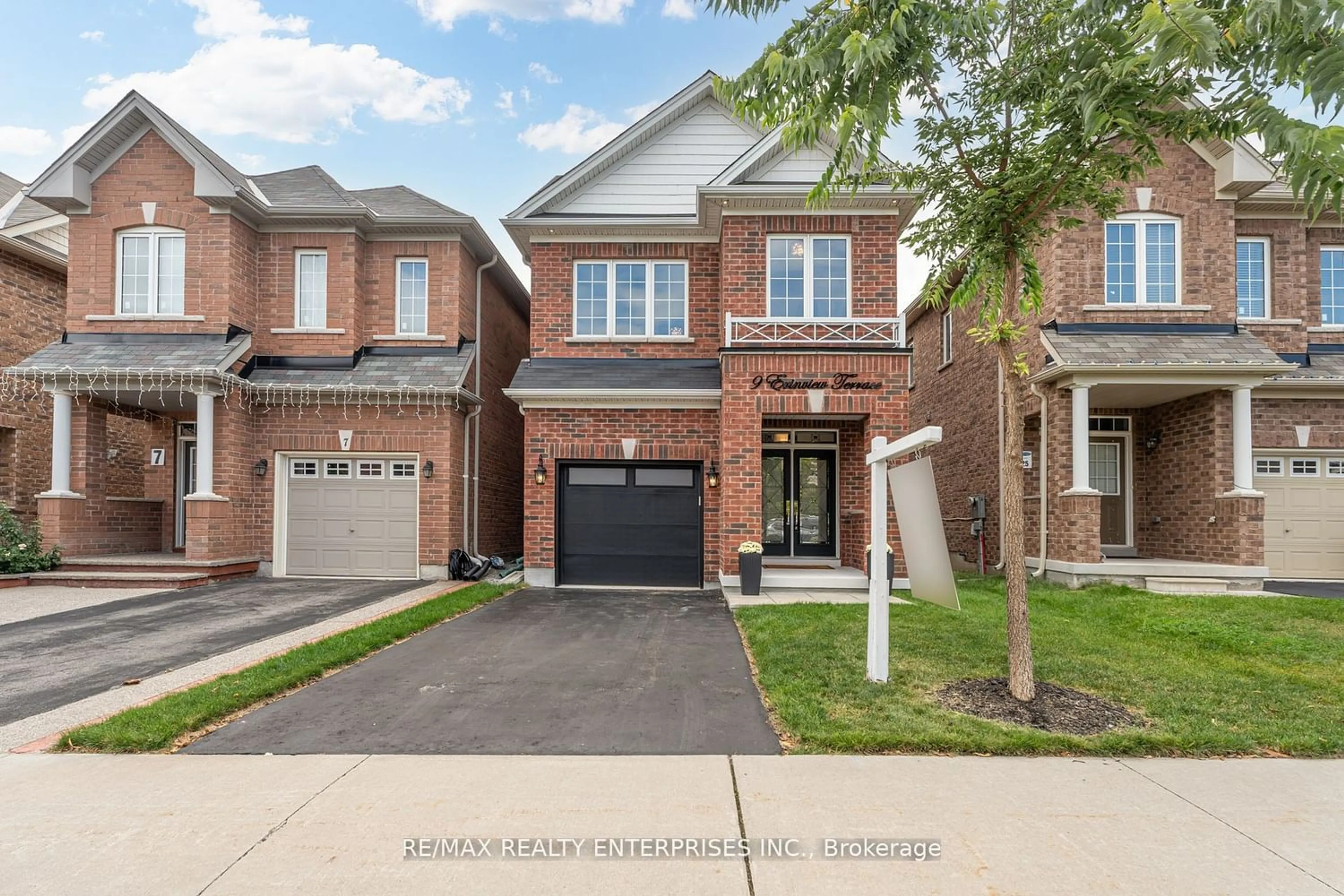 Home with brick exterior material for 9 Erinview Terr, Toronto Ontario M9C 0C3