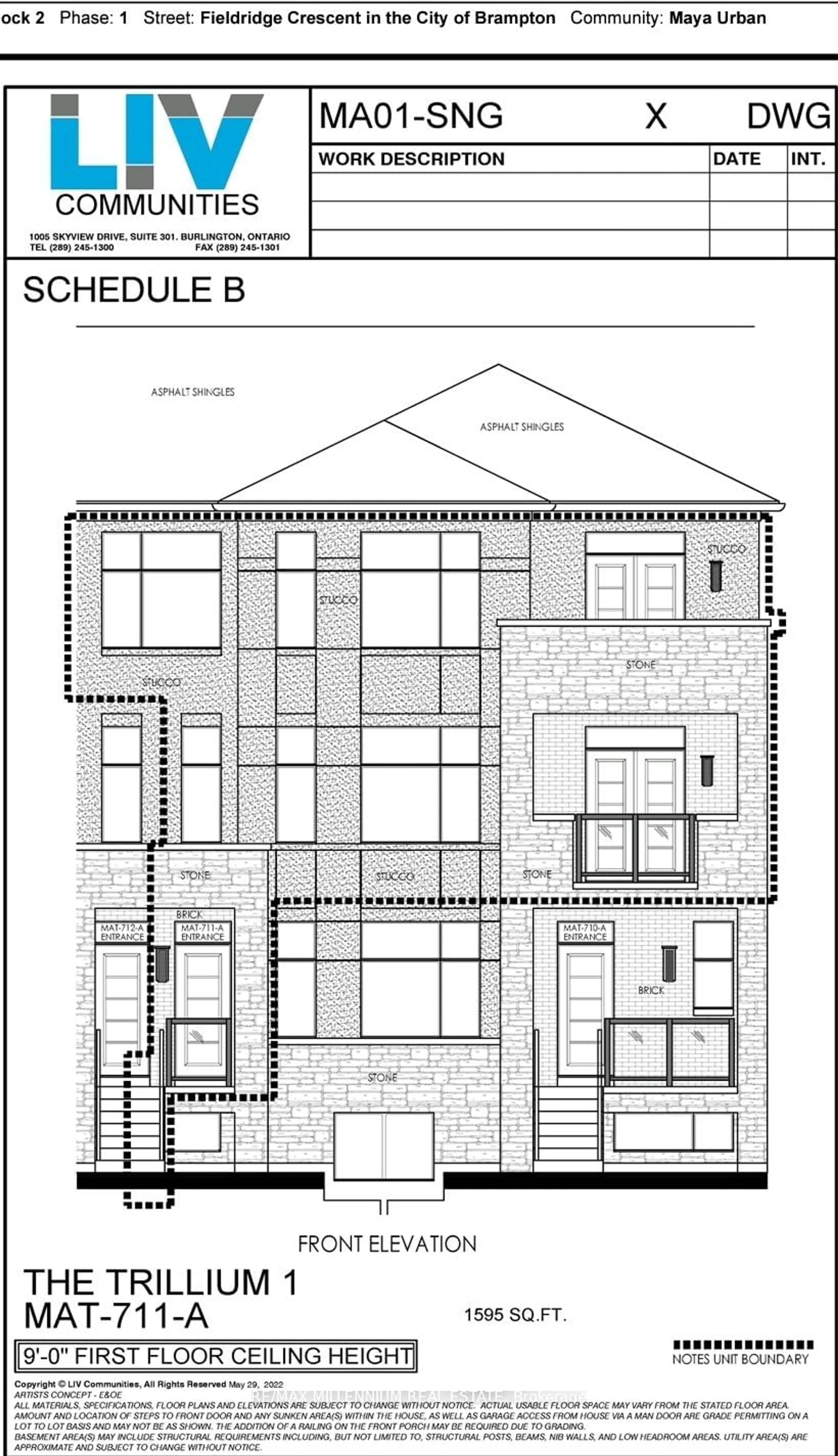 Floor plan for Lot 21 Fieldridge Cres #Block 2, Brampton Ontario L6R 0C2