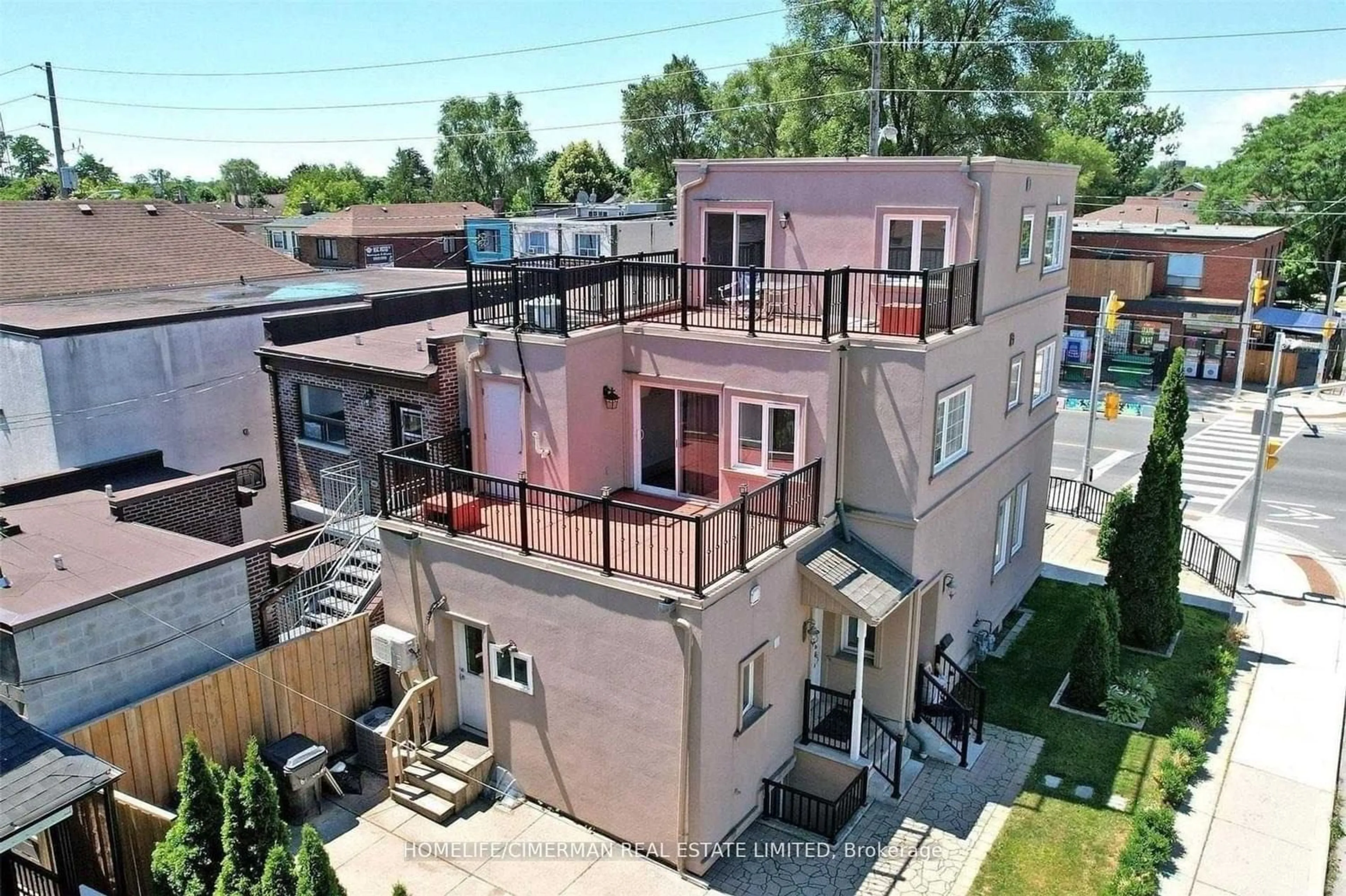 A pic from exterior of the house or condo for 61 Scarlett Rd, Toronto Ontario M6N 4J8