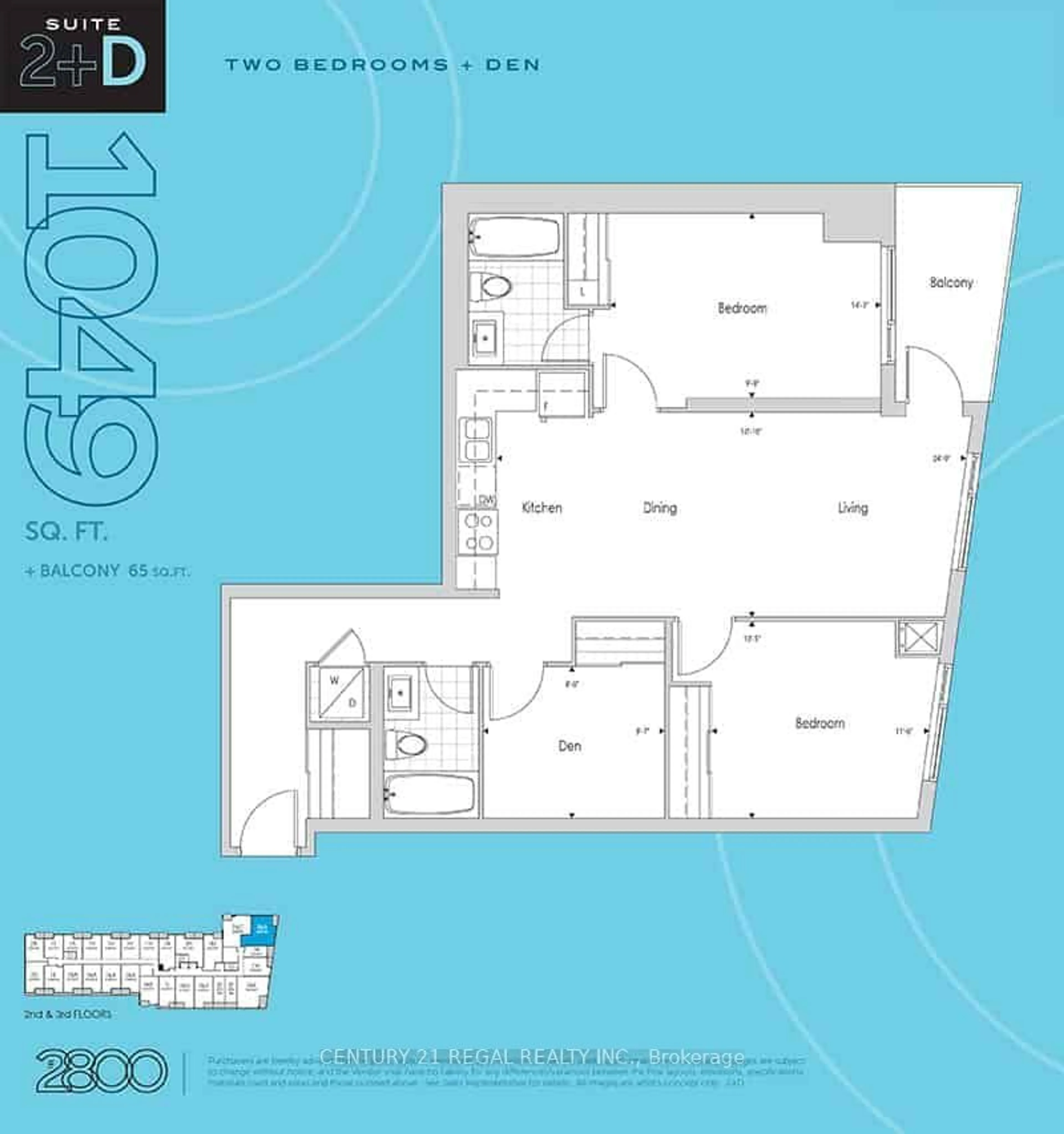 Floor plan for 2800 Keele St #204, Toronto Ontario M3M 0B8