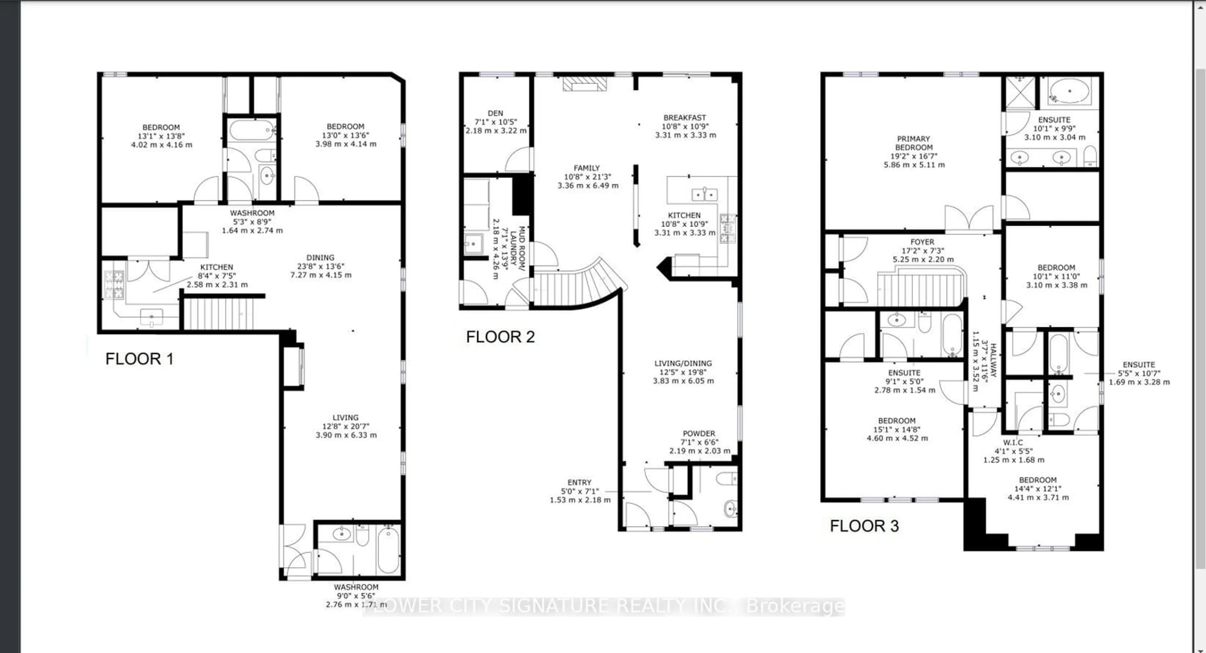 Floor plan for 11 Arctic Willow Rd, Brampton Ontario L6R 3K8
