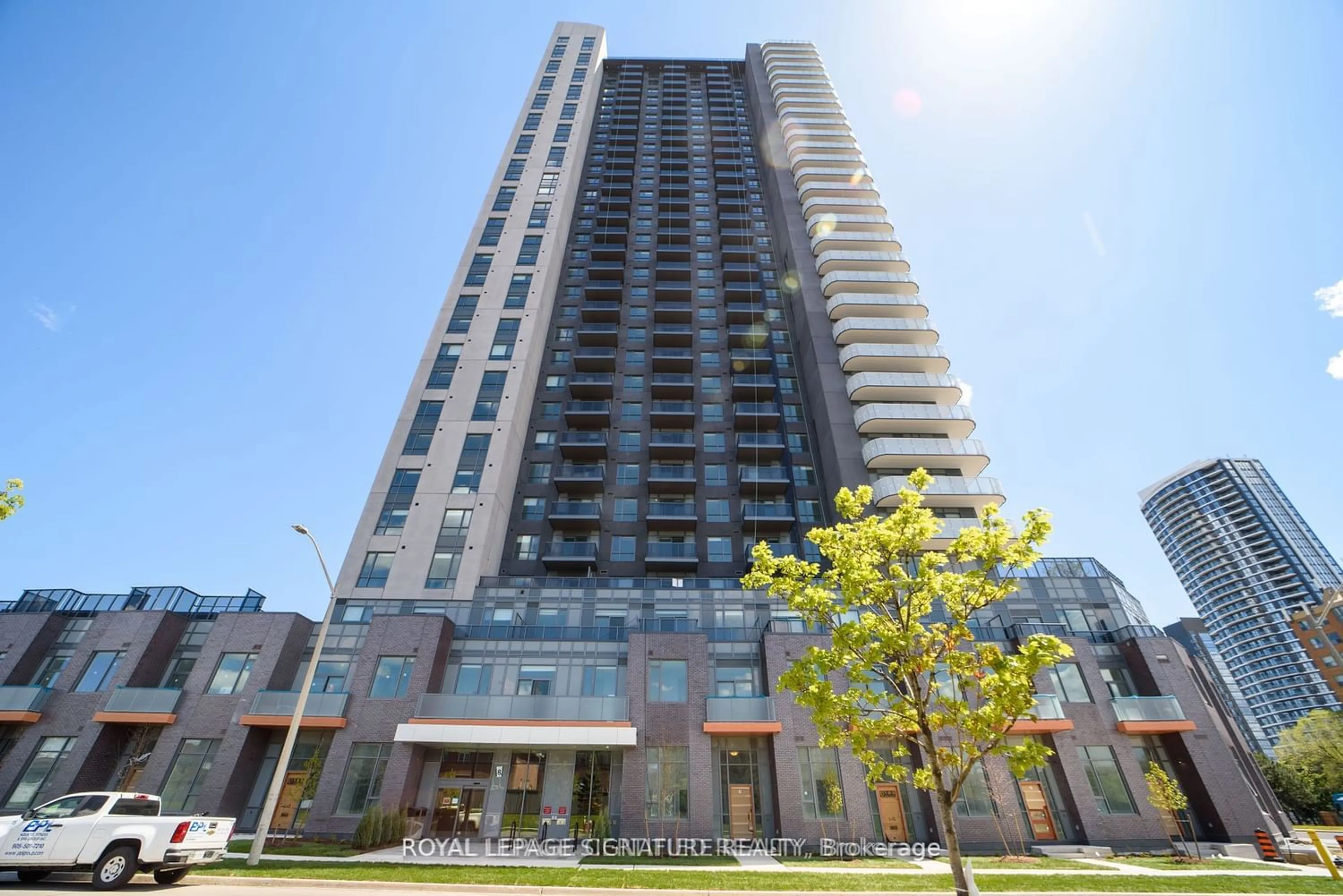 A pic from exterior of the house or condo for 8 Nahani Way #2709, Mississauga Ontario L4Z 0C6