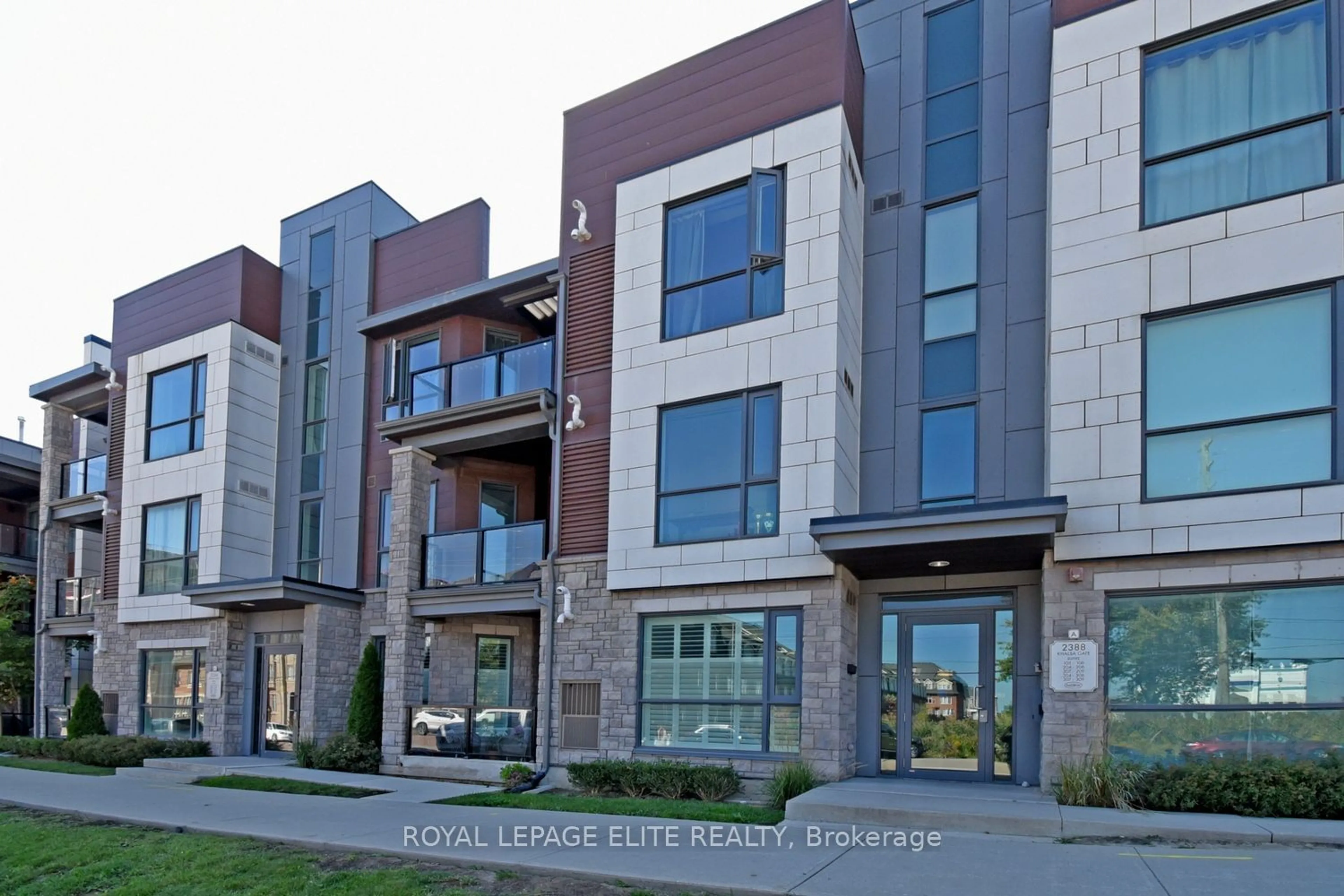 A pic from exterior of the house or condo for 2388 Khalsa Gate #105, Oakville Ontario L6M 1P5