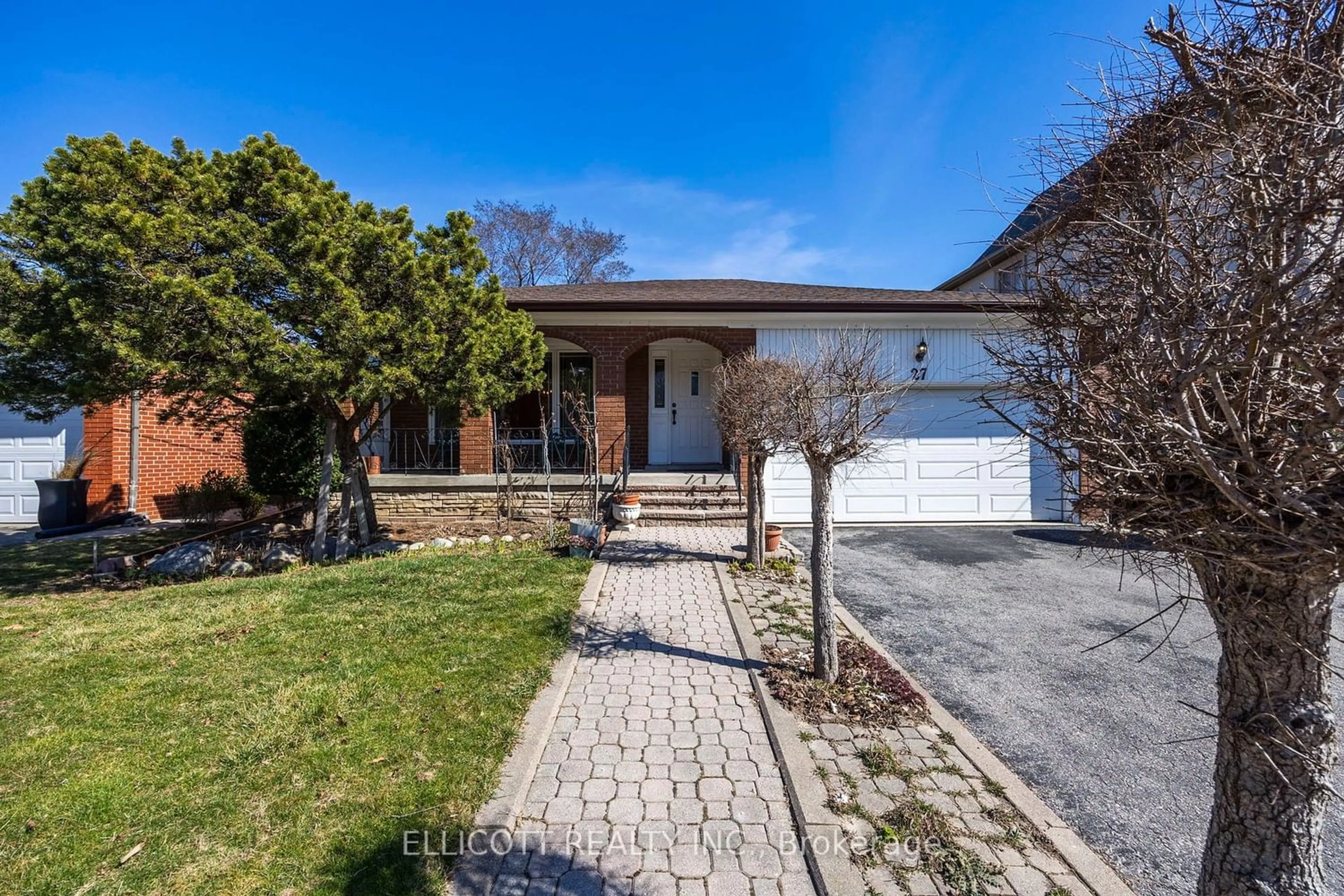 Home with brick exterior material for 27 Woodbank Rd, Toronto Ontario M9B 5C3