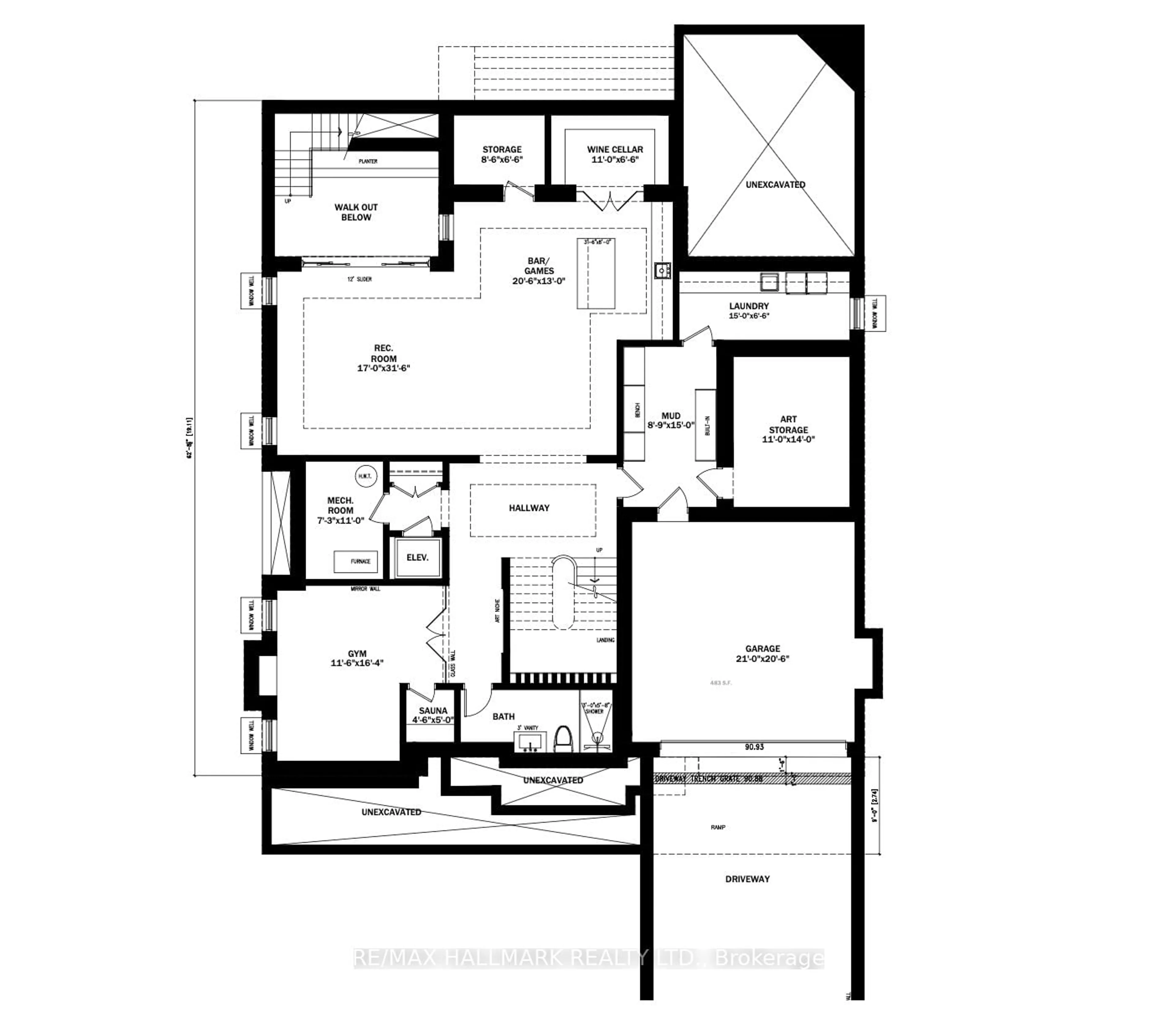Floor plan for 1346 Mississauga Rd, Mississauga Ontario L5H 2J4