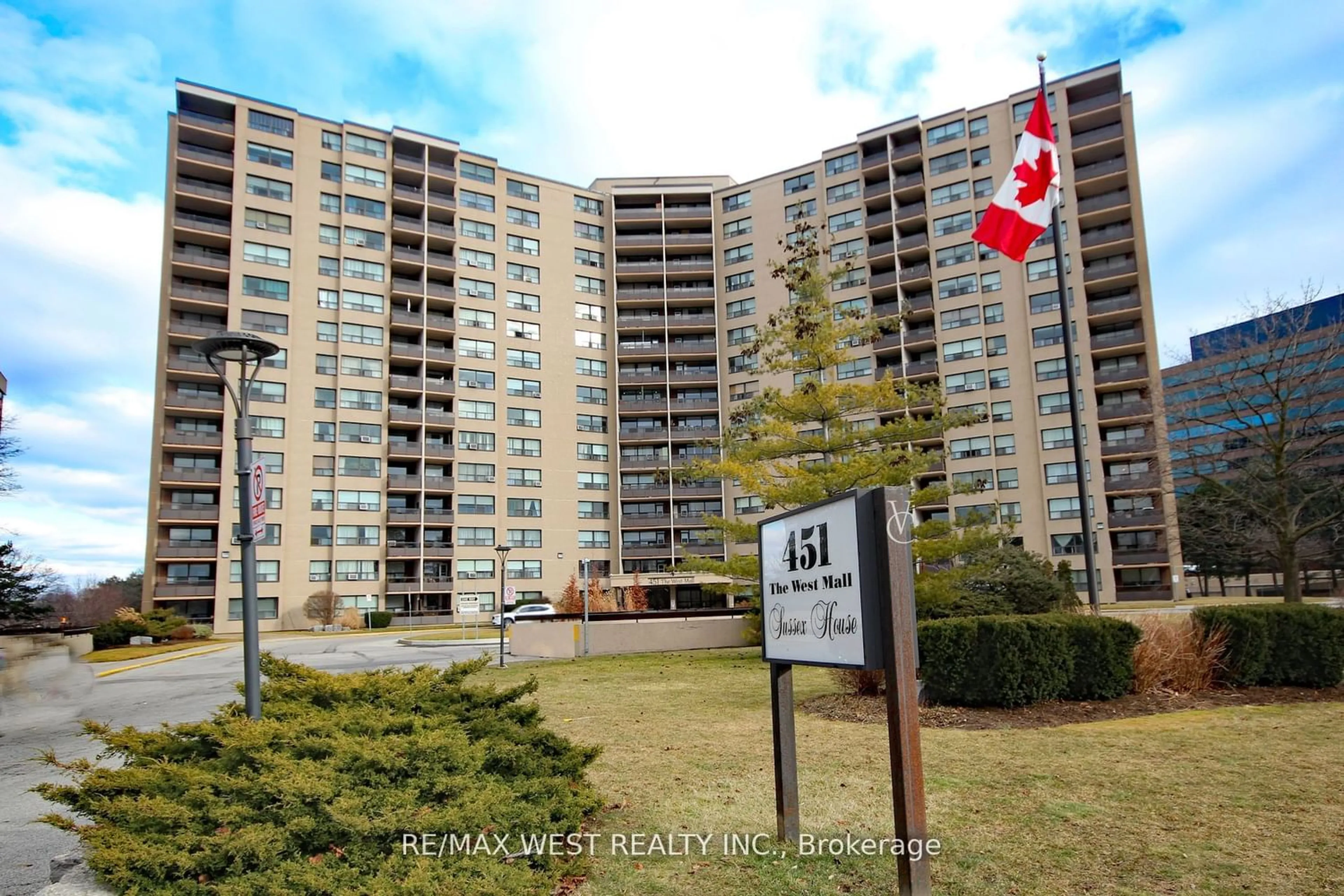 A pic from exterior of the house or condo for 451 The West Mall #1109, Toronto Ontario M9C 1G1