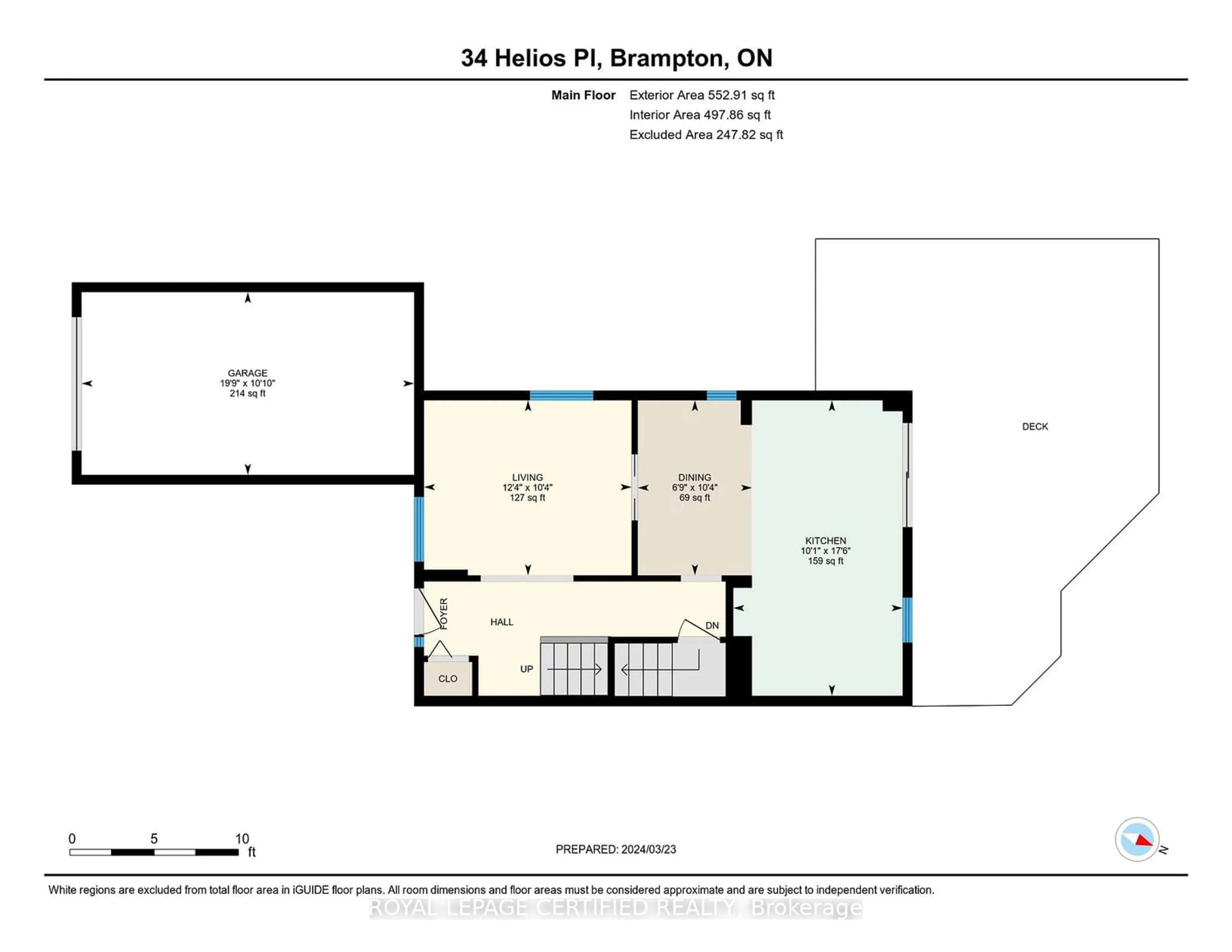 Floor plan for 34 Helios Pl, Brampton Ontario L6Z 2B2