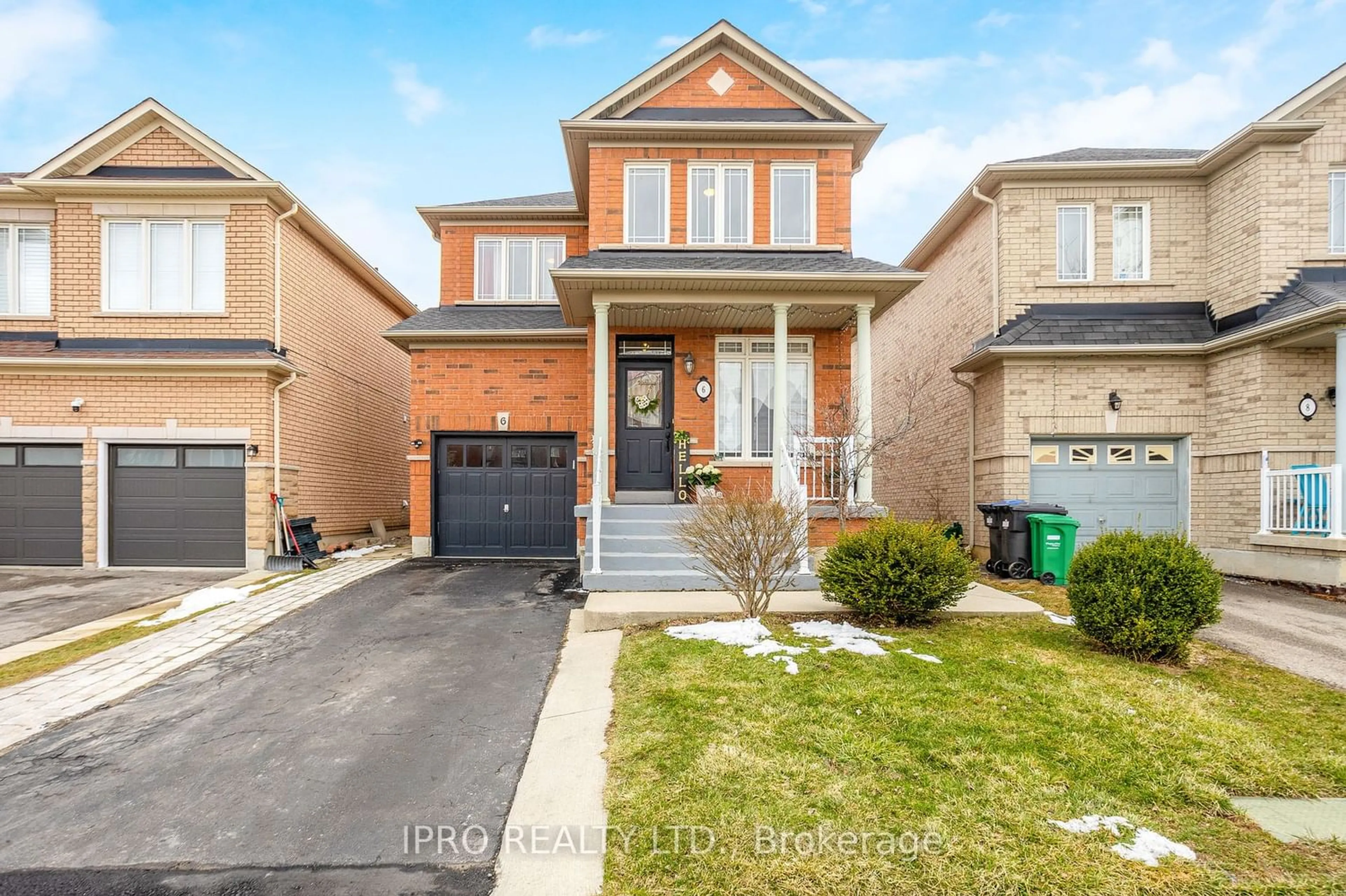Home with brick exterior material for 6 Quance Gate, Brampton Ontario L7A 3S4