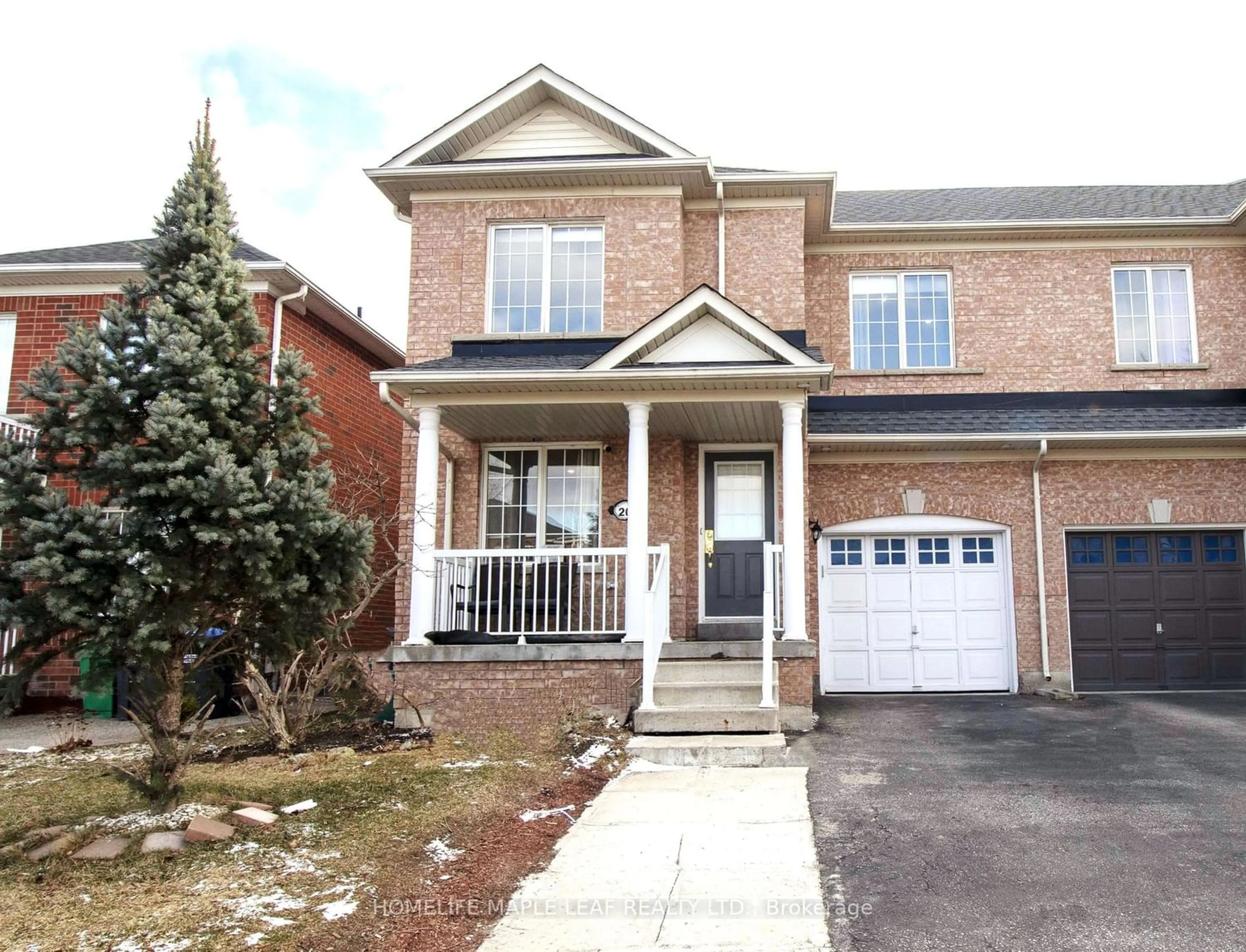 A pic from exterior of the house or condo for 20 Olivett Lane, Brampton Ontario L7A 2X3