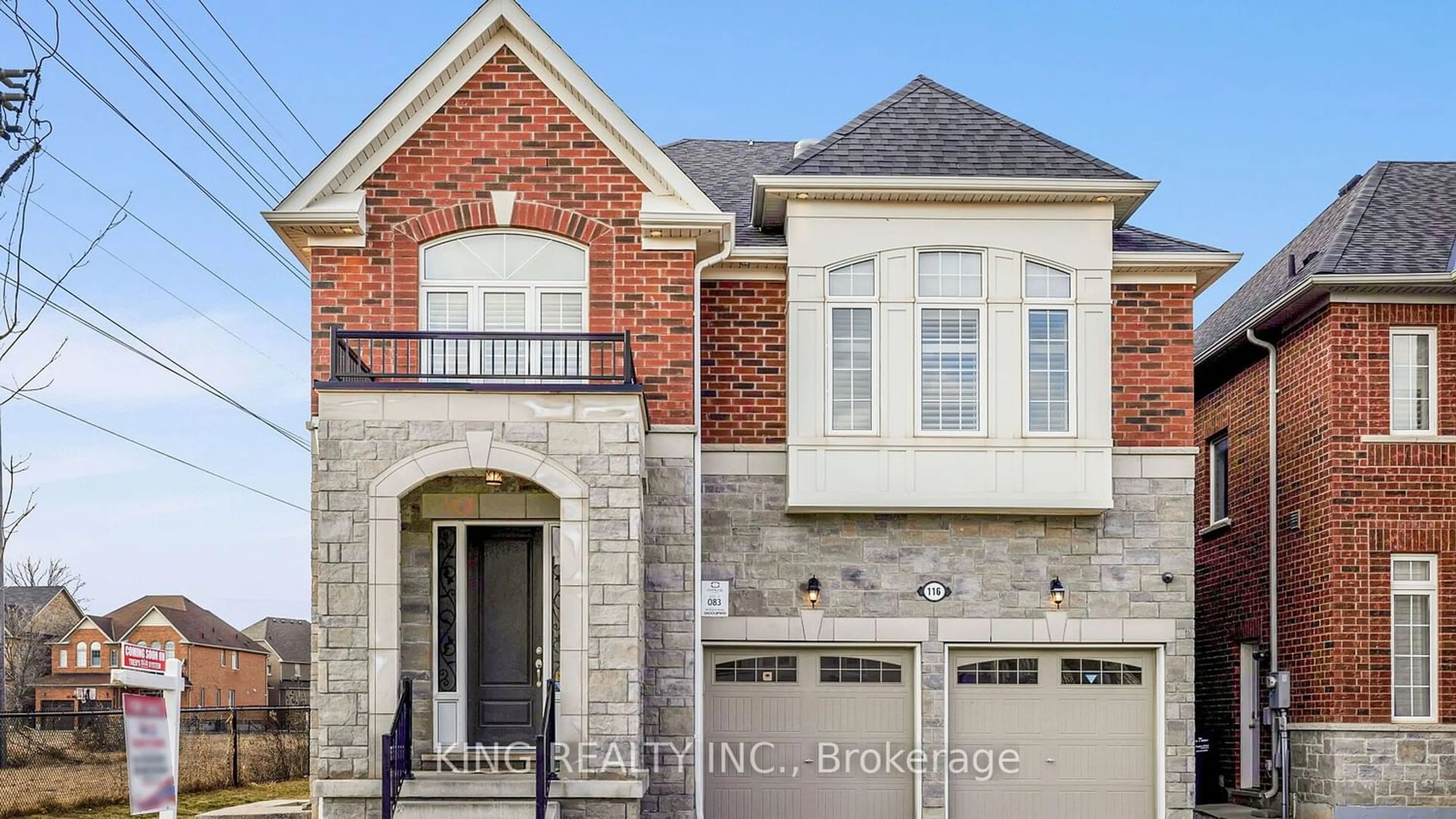 Home with brick exterior material for 116 Bonnie Braes Dr, Brampton Ontario L6Y 0W7