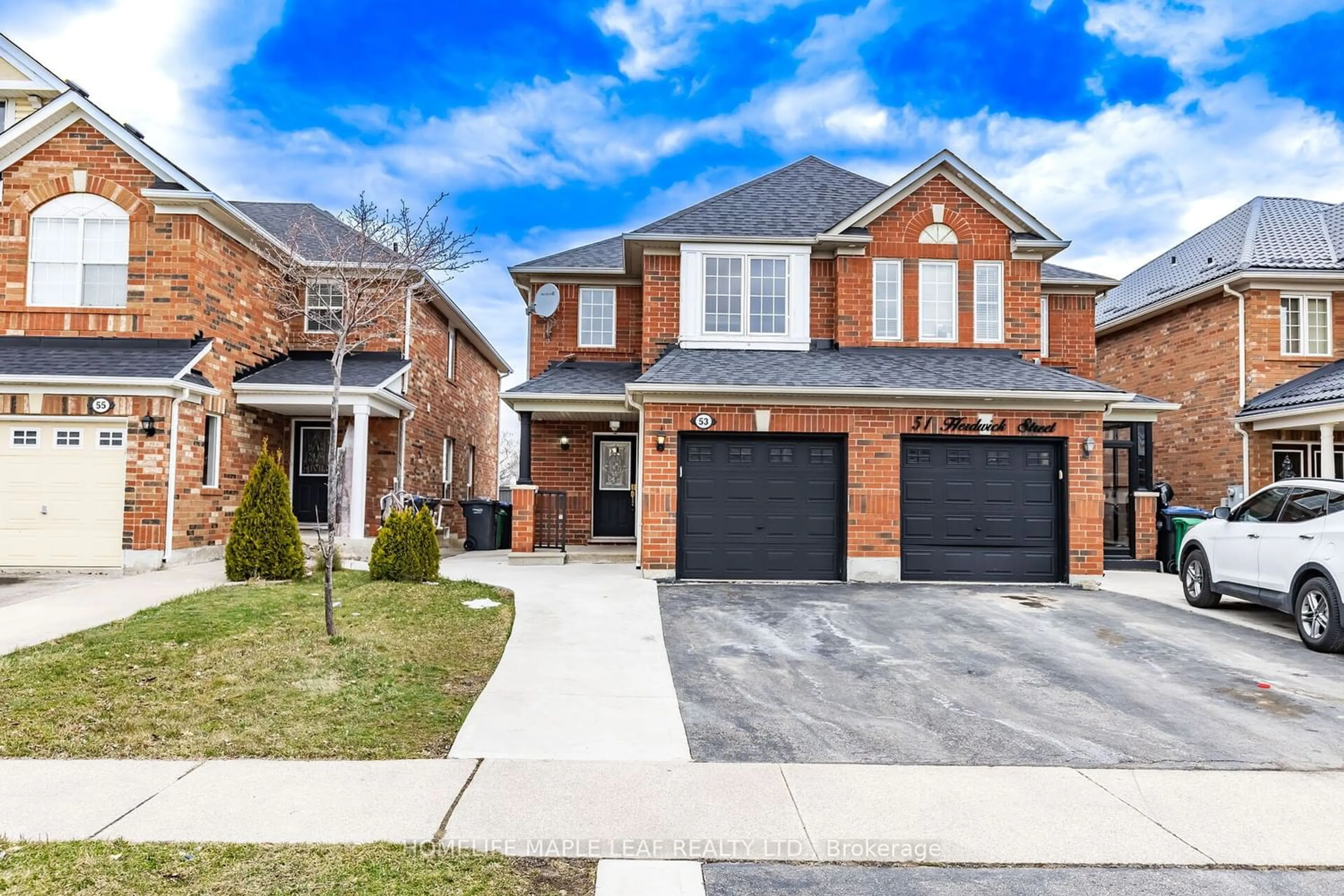 Home with brick exterior material for 53 Herdwick St, Brampton Ontario L6S 6L6