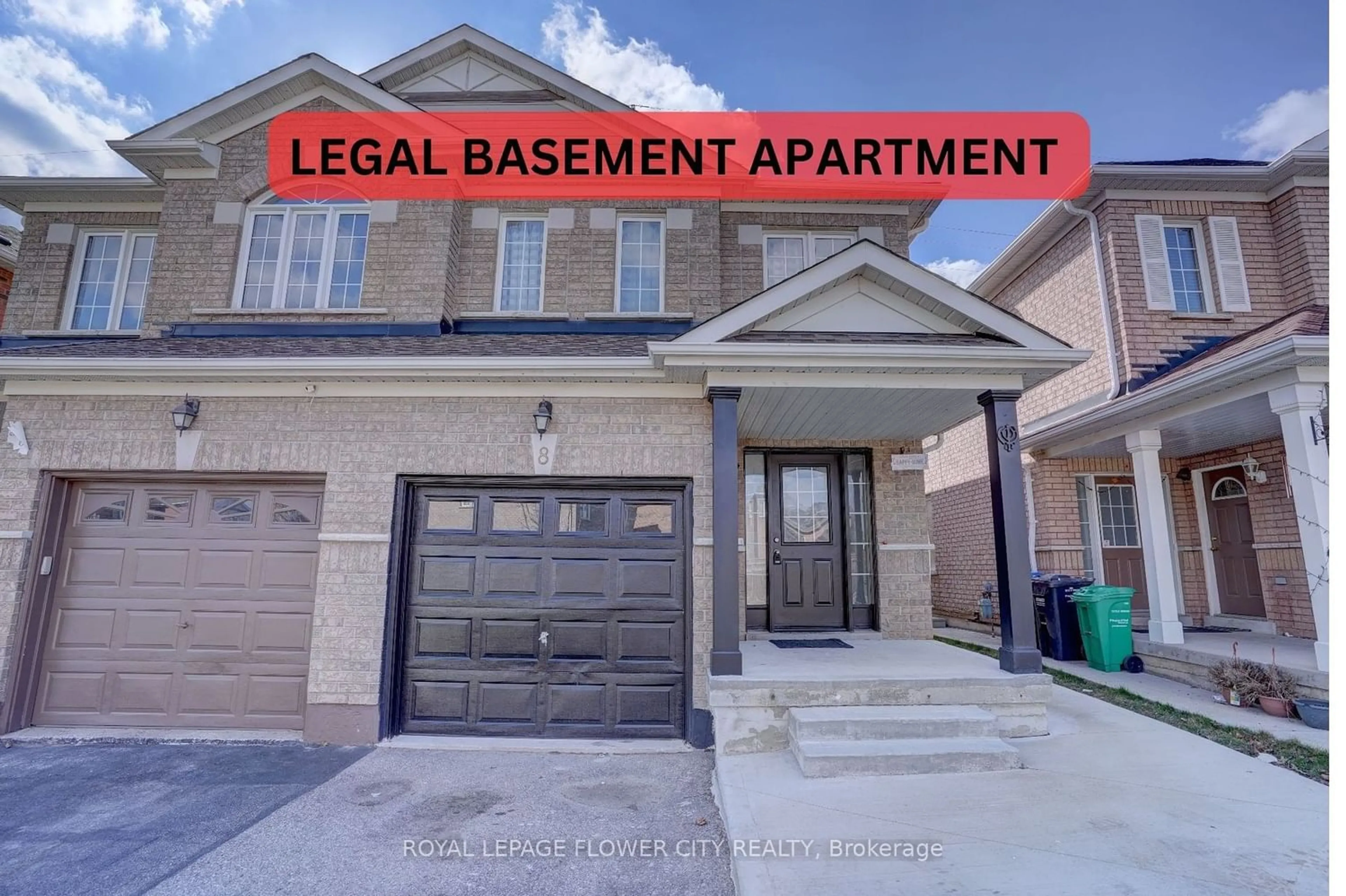 Frontside or backside of a home for 8 Wicklow Rd, Brampton Ontario L6X 0J7