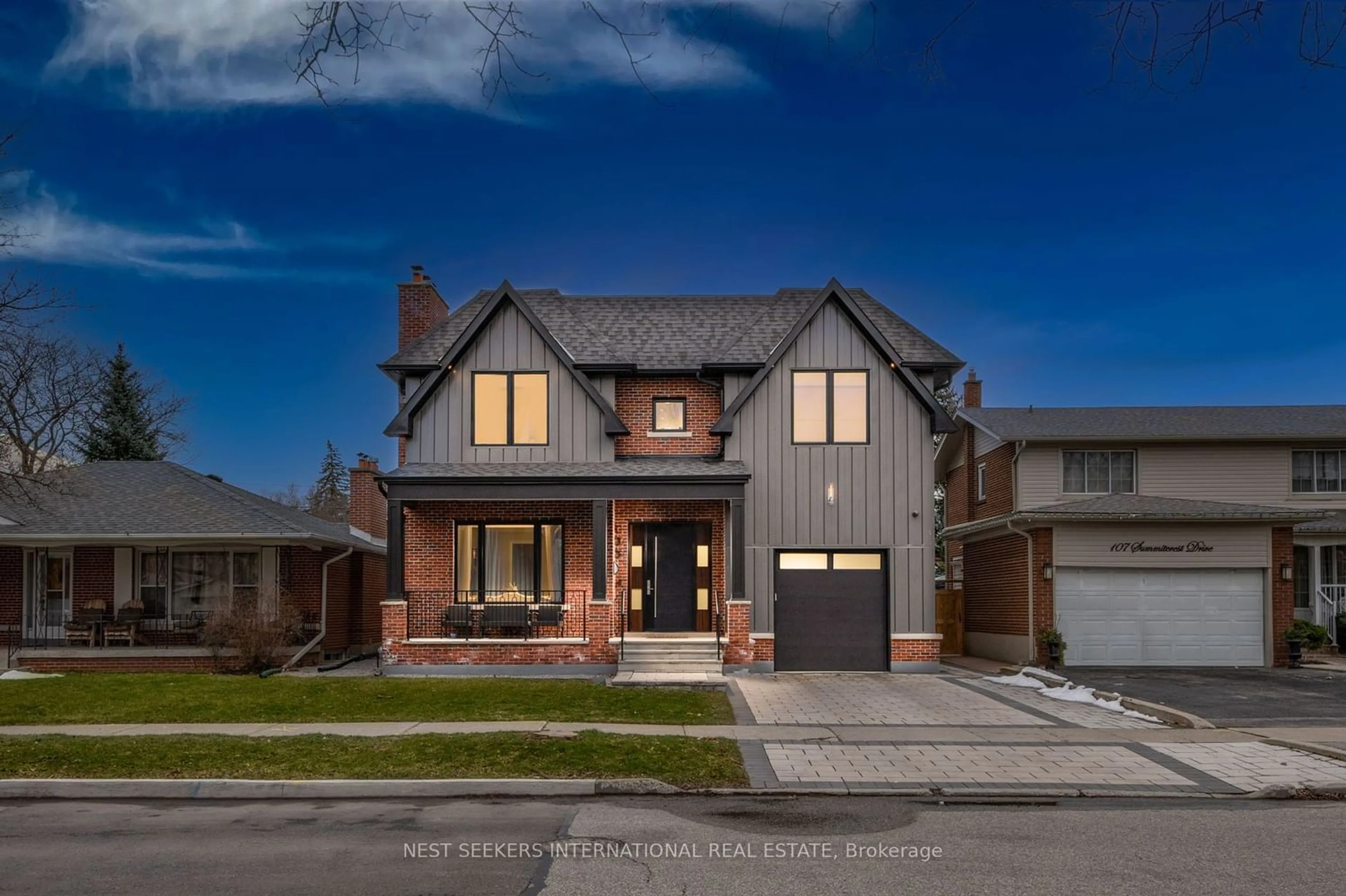 Home with brick exterior material for 105 Summitcrest Dr, Toronto Ontario M9P 1H7