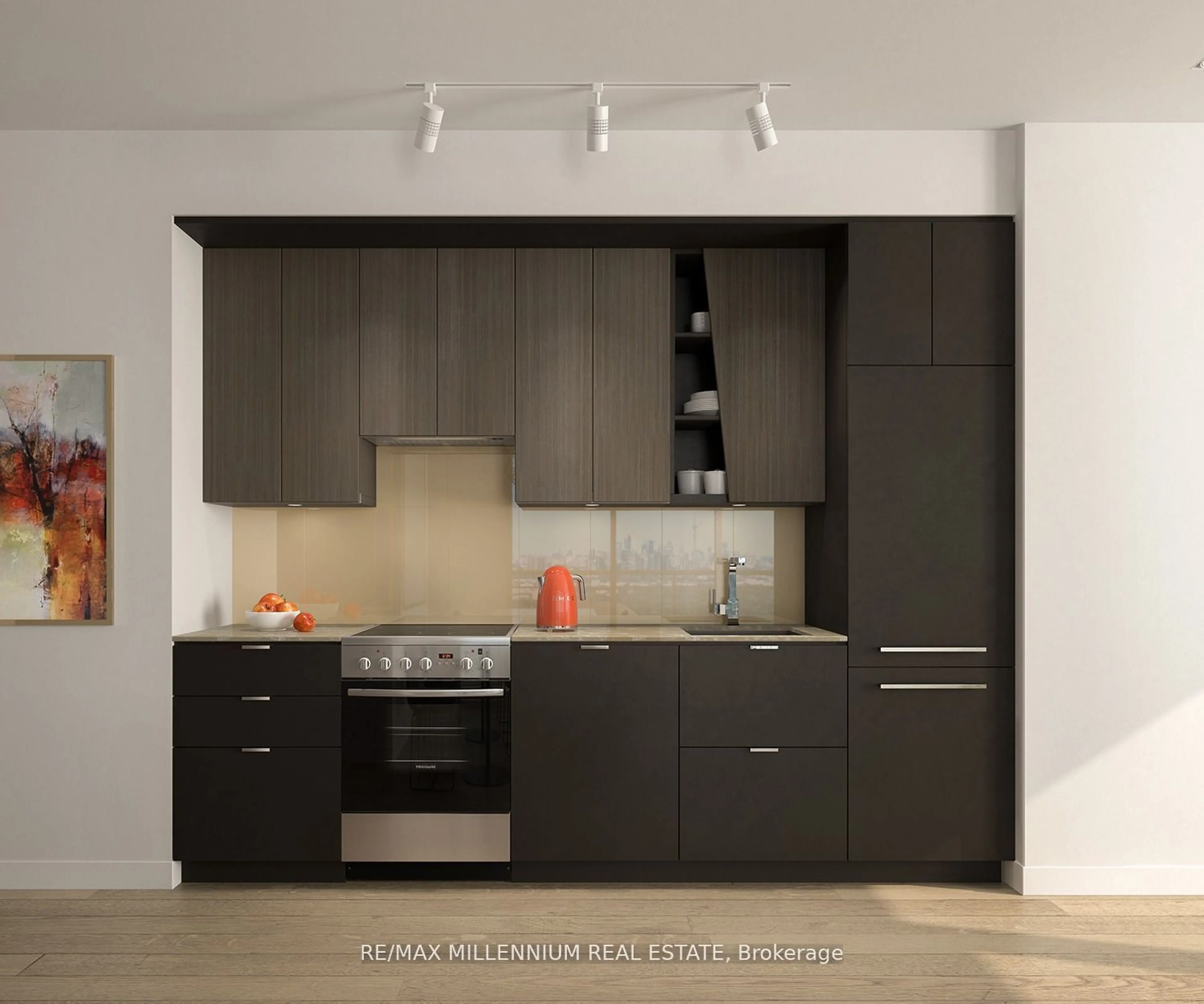 Contemporary kitchen for 3980 Confederation Pkwy #Ph6012, Mississauga Ontario L5B 4A4