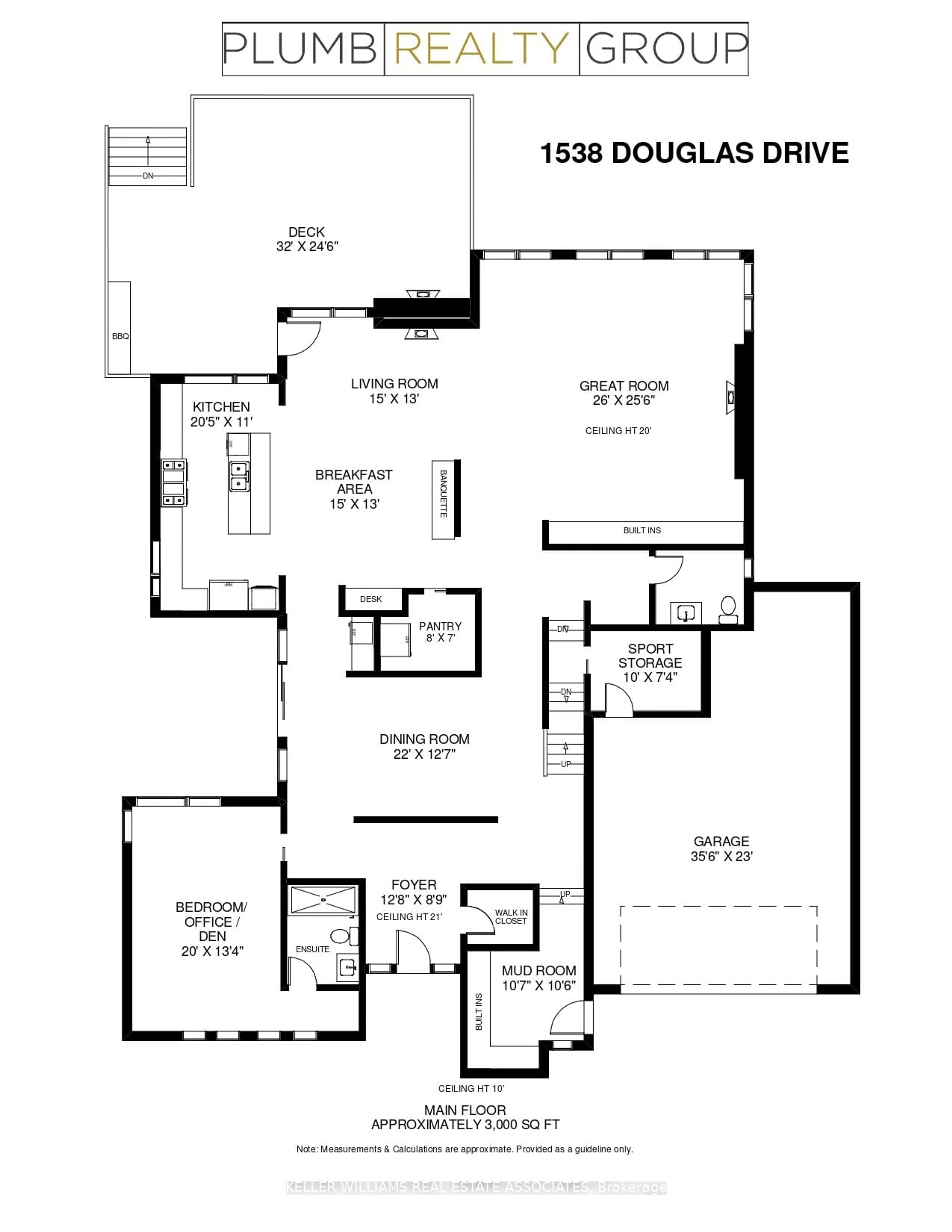 Floor plan for 1538 Douglas Dr, Mississauga Ontario L5G 2W8