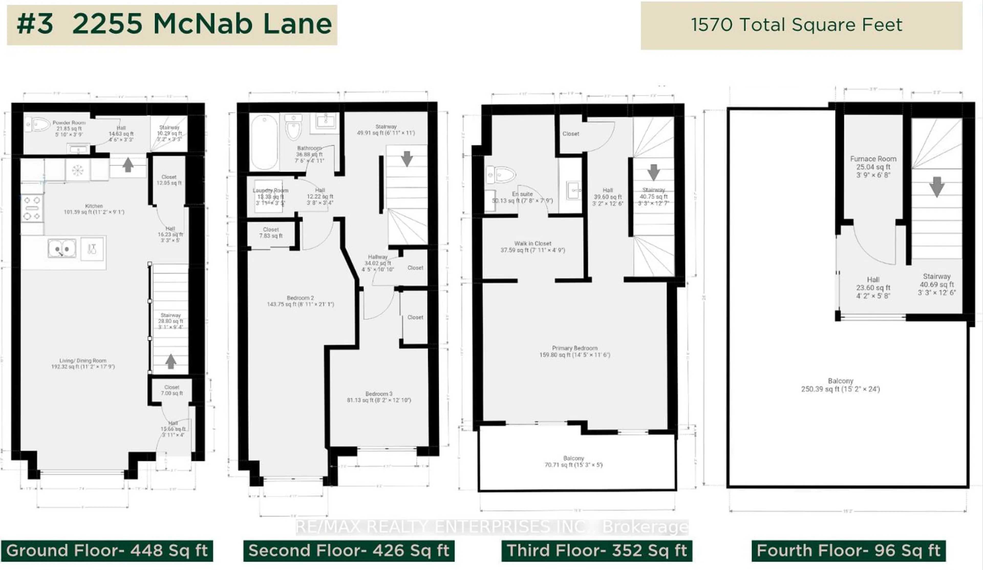 Floor plan for 2255 Mcnab Lane #3, Mississauga Ontario L5J 0B3