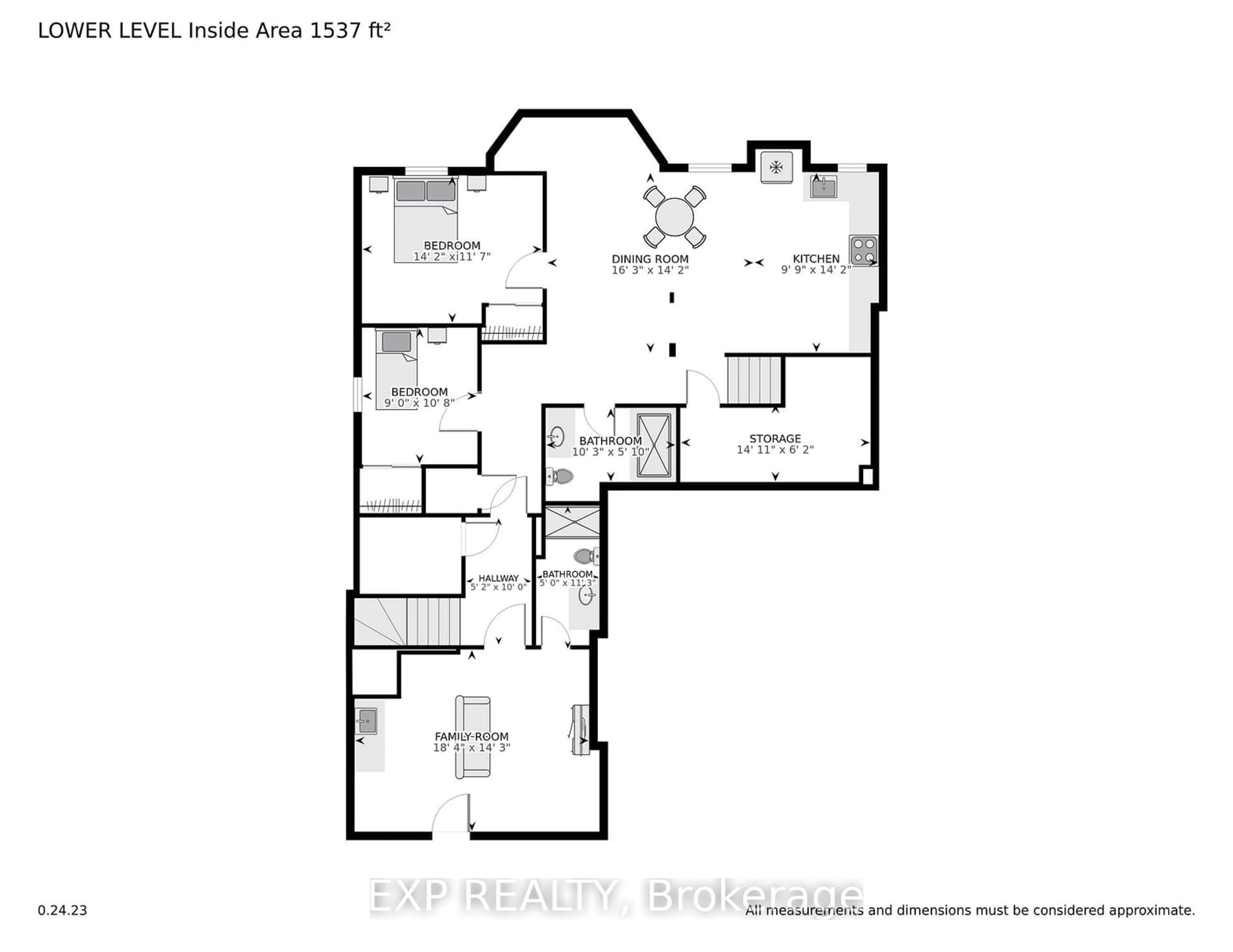 Floor plan for 14 Snowy Wood Dr, Brampton Ontario L7A 3E3