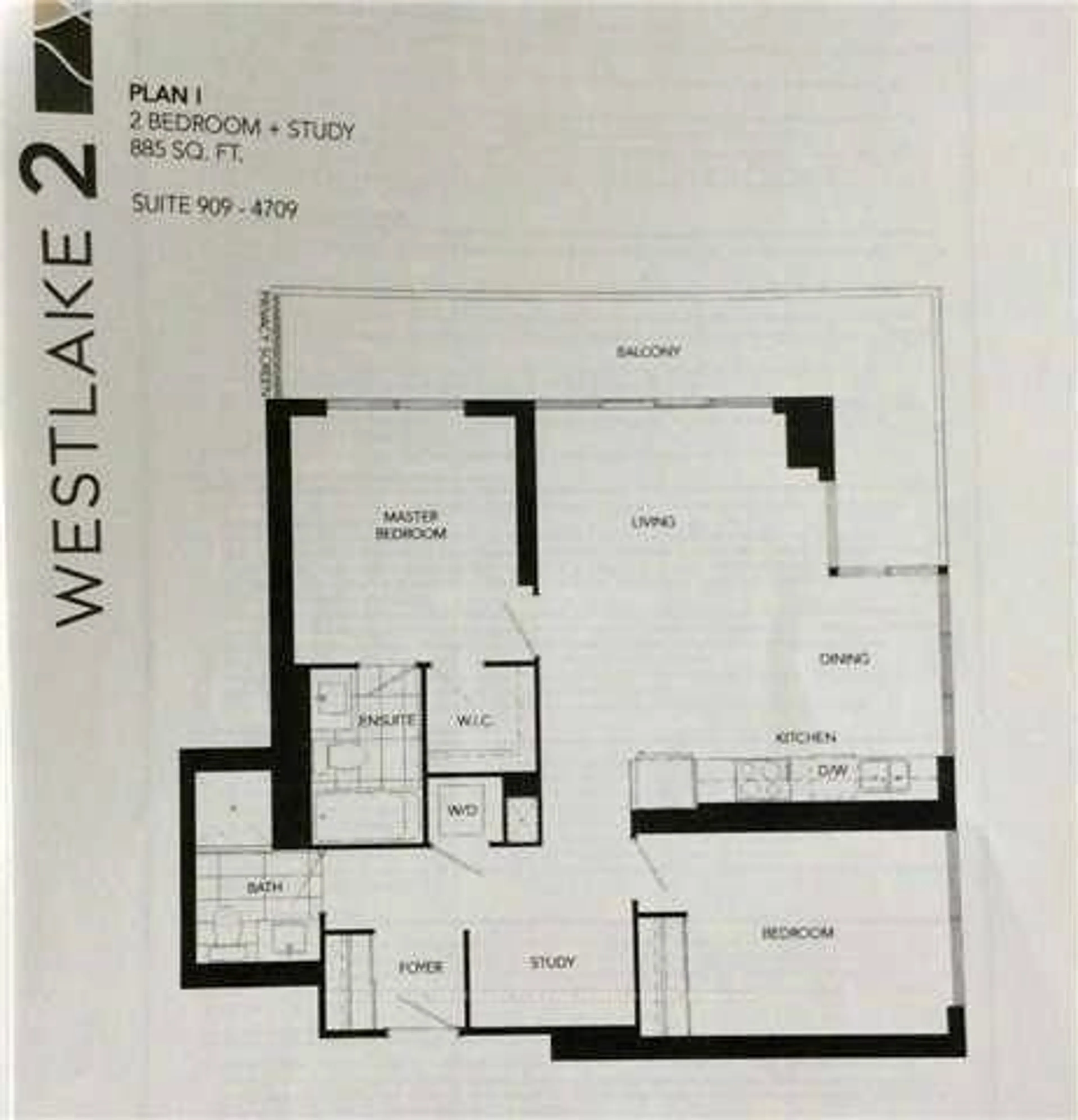 Floor plan for 2200 Lake Shore Blvd #4209, Toronto Ontario M8V 1A4