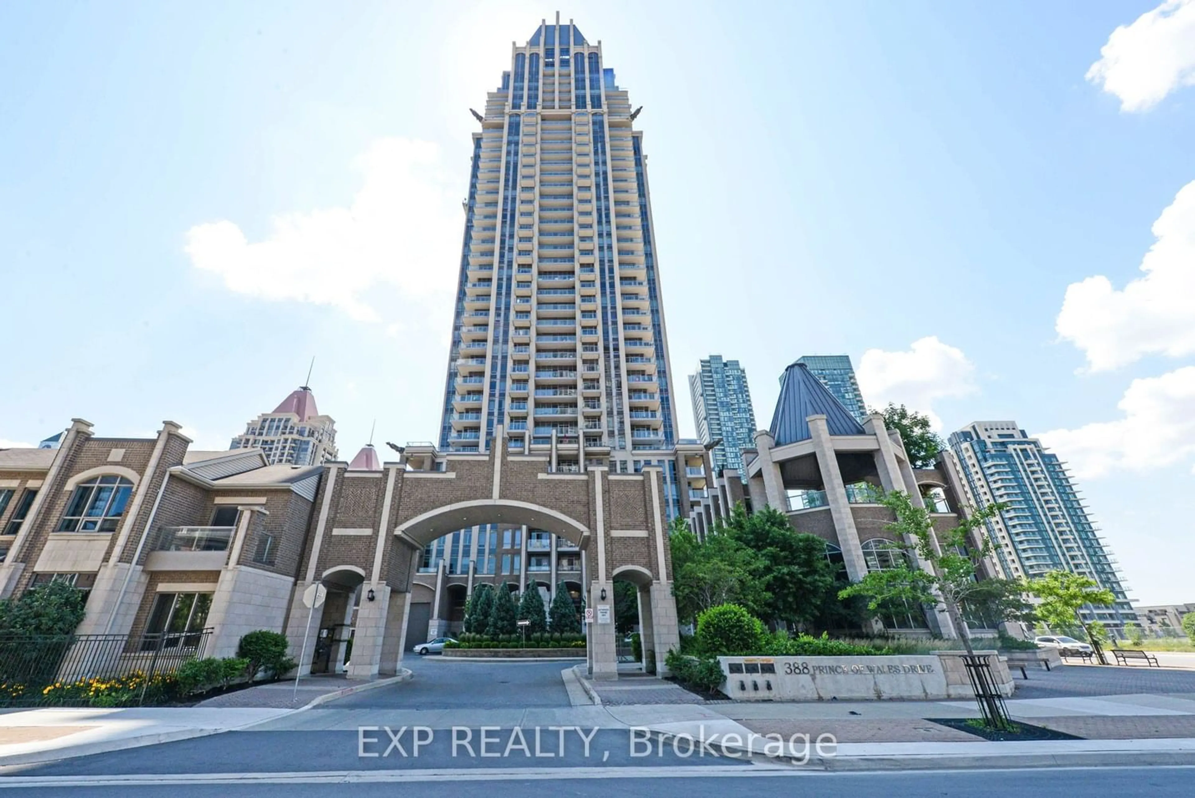 A pic from exterior of the house or condo for 388 Prince Of Wales Dr #410, Mississauga Ontario L5B 0A1