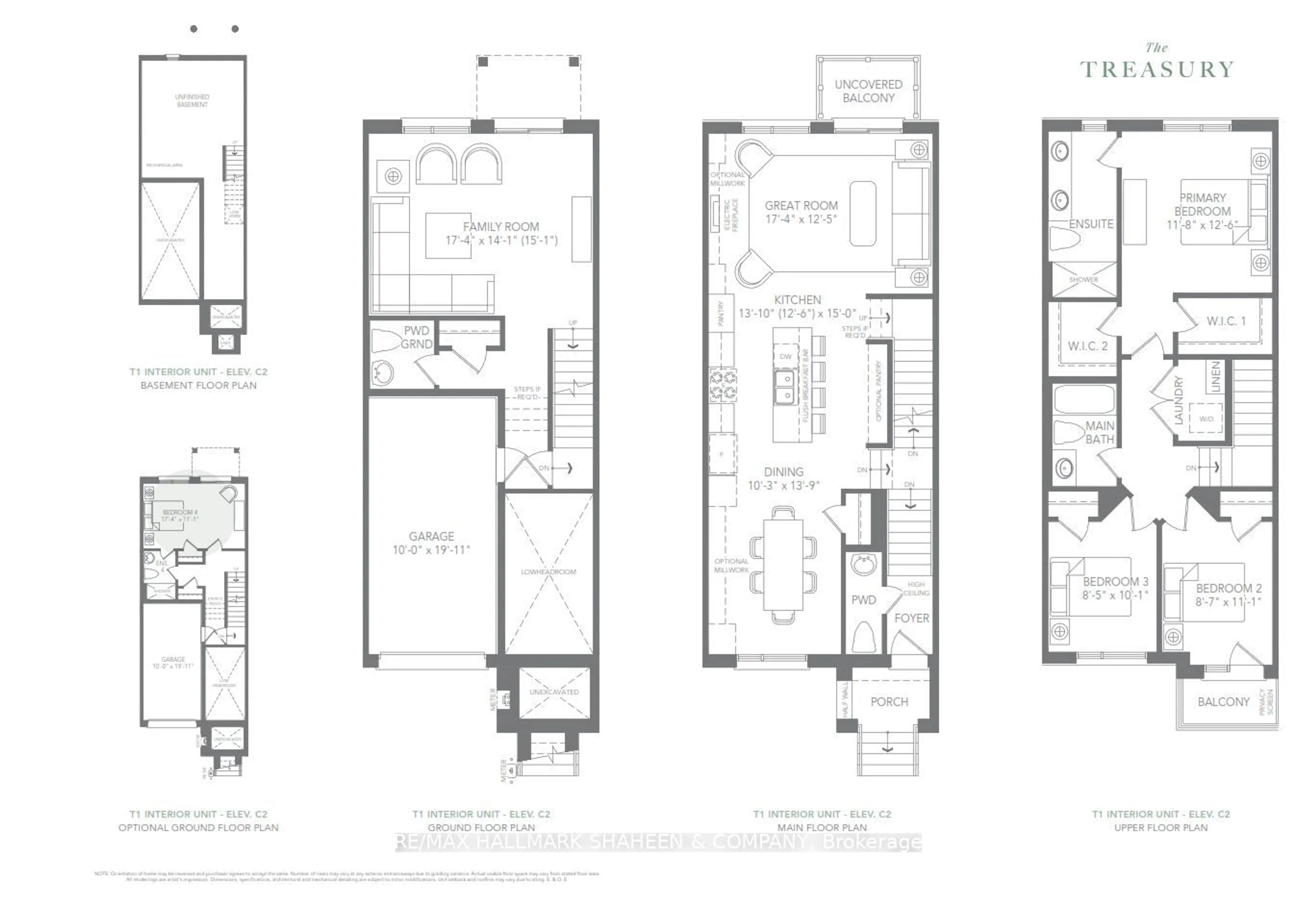 Floor plan for Blk17Lo Shevchenko Blvd, Oakville Ontario L6M 5R4