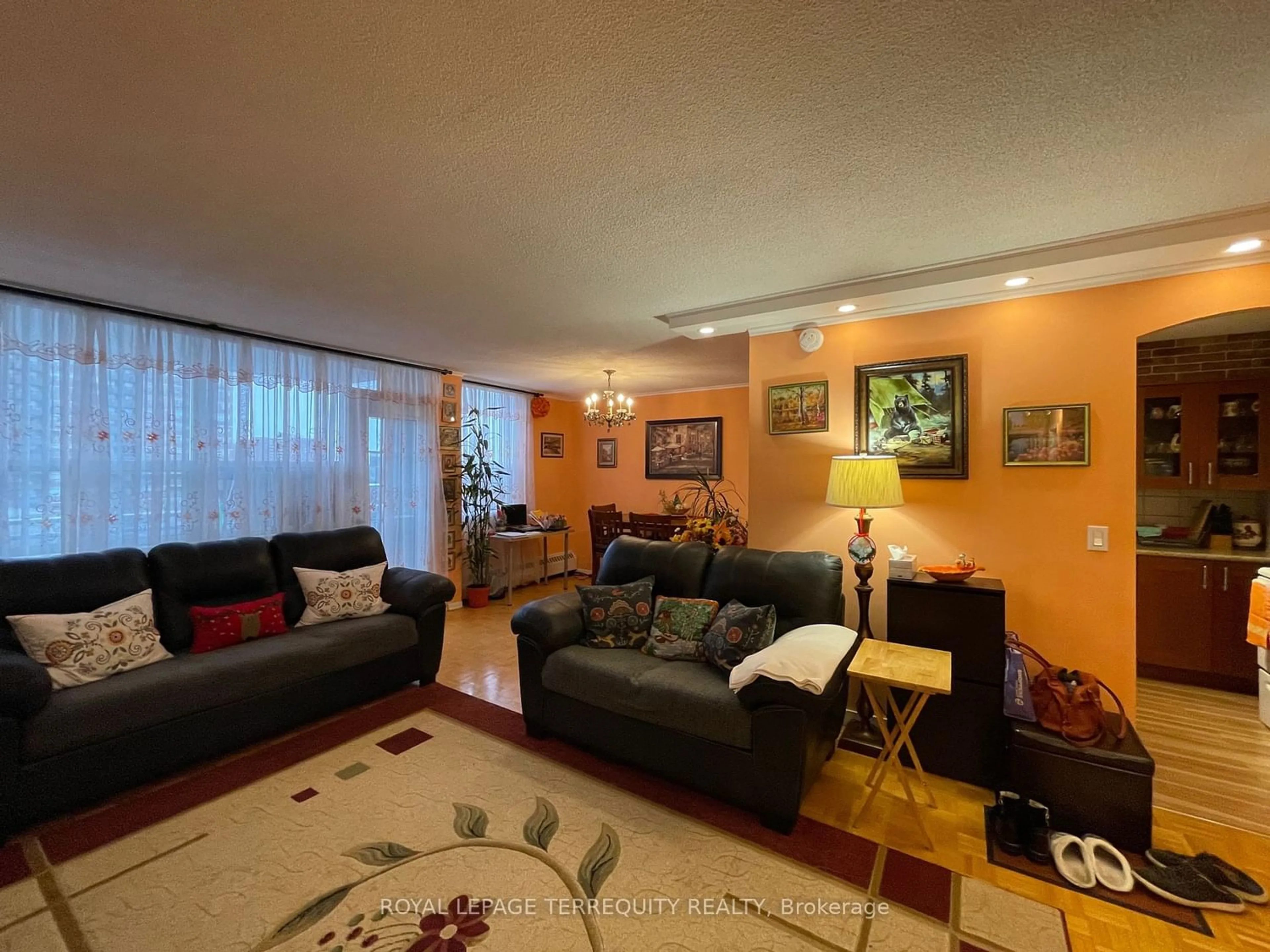 Living room for 151 La Rose Ave #601, Toronto Ontario M9P 1B3