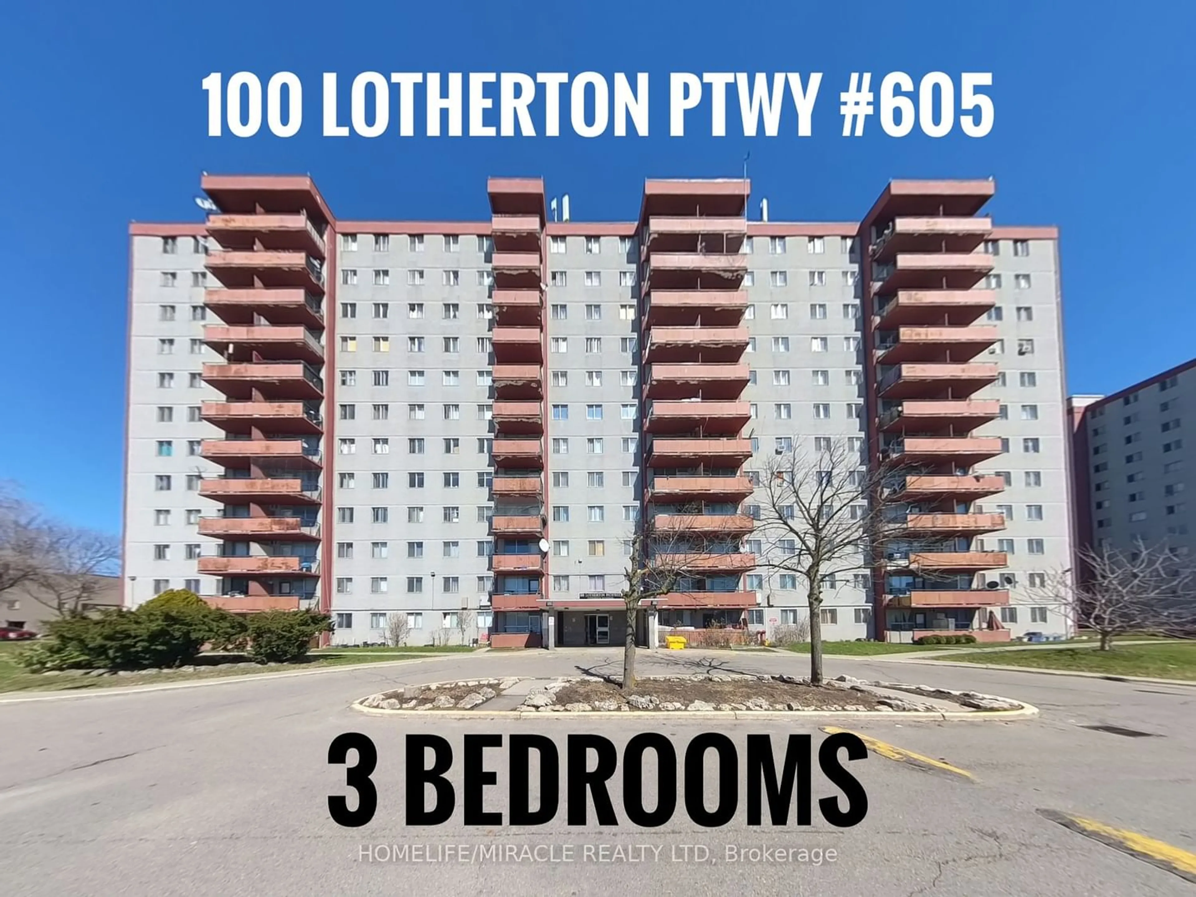 Bedroom for 100 Lotherton Ptwy #605, Toronto Ontario M6B 2G8