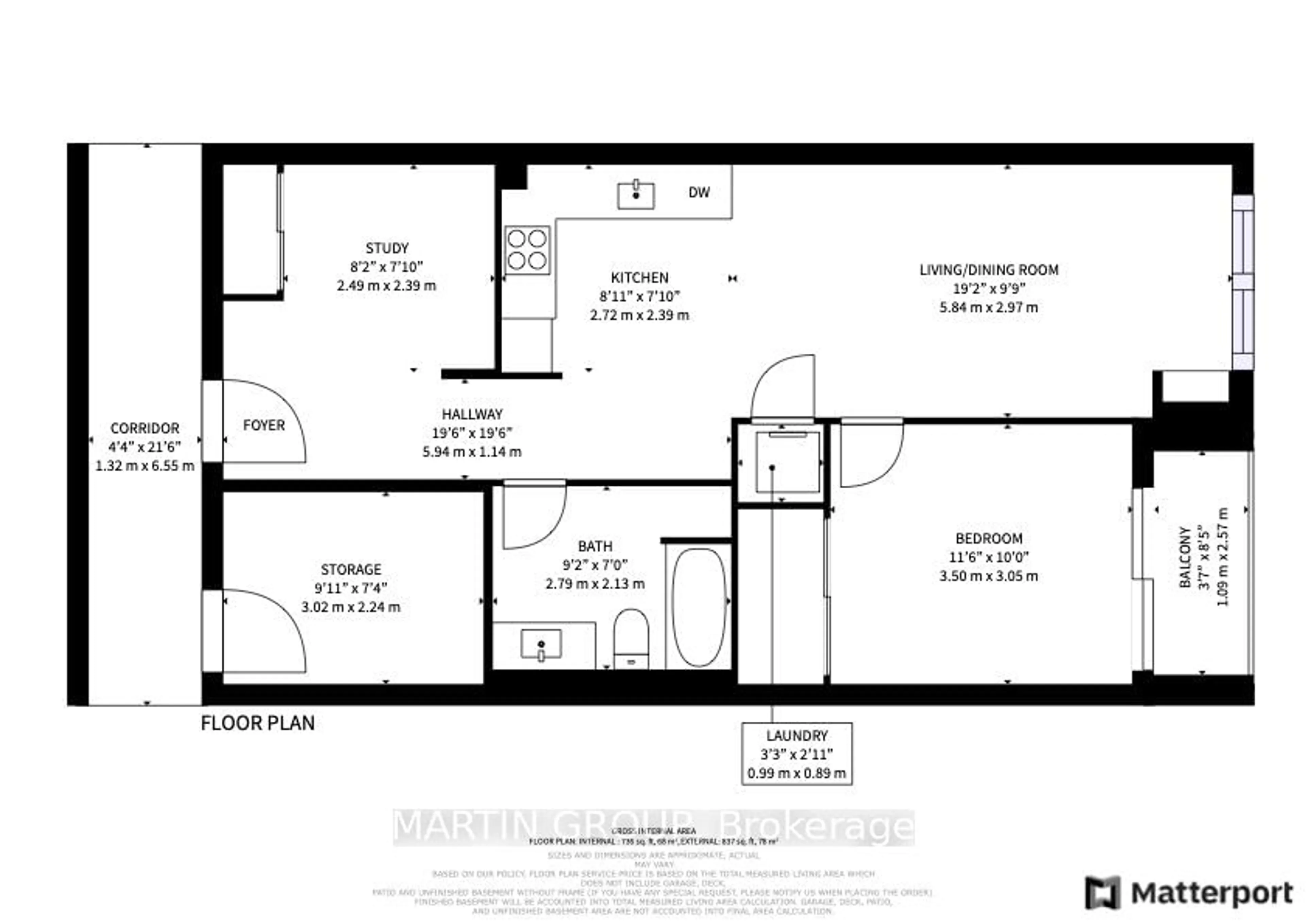 Floor plan for 2489 Taunton Rd #410, Oakville Ontario L6H 3R9