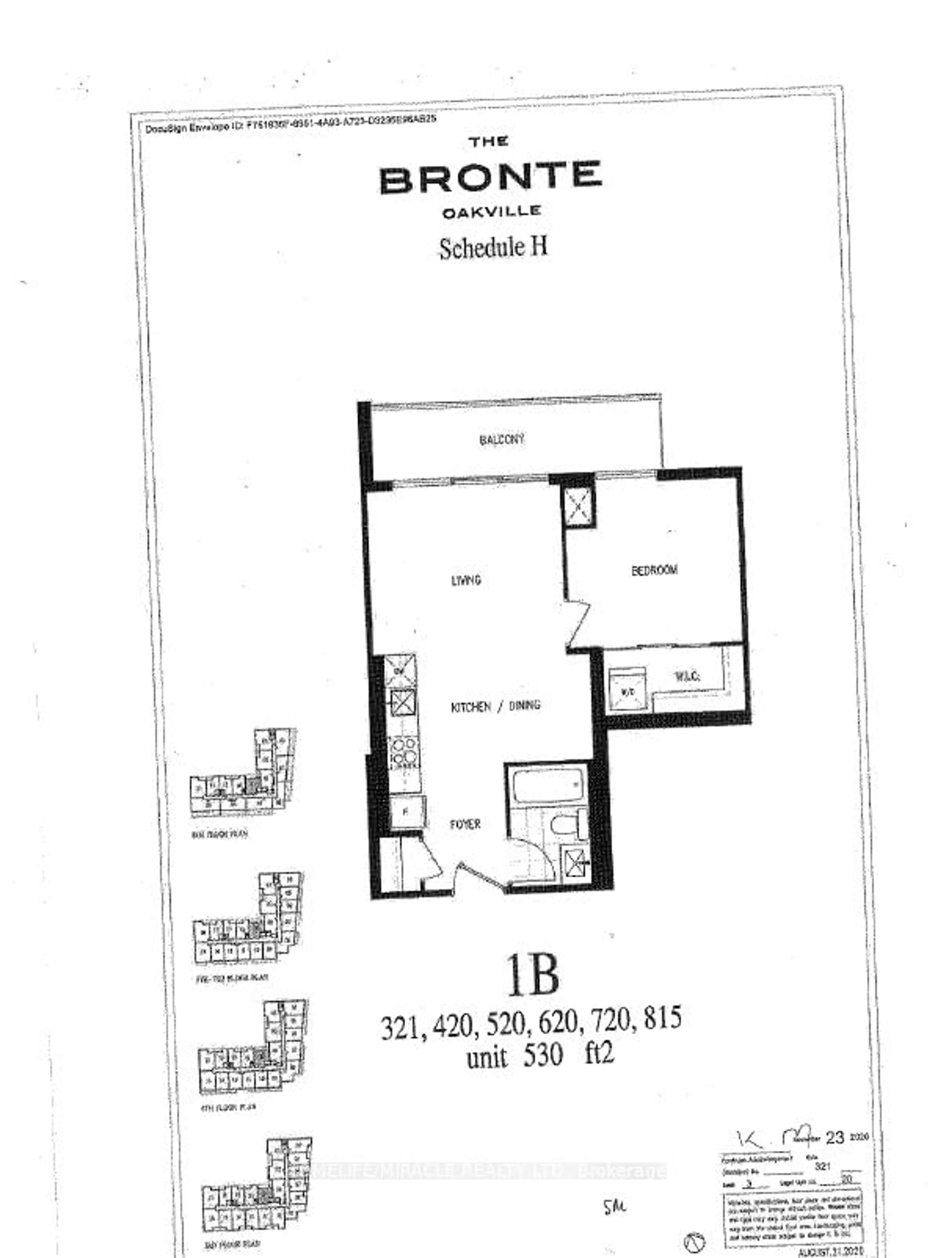 Floor plan for 3005 Pineglen Rd #321, Oakville Ontario L6M 5P5