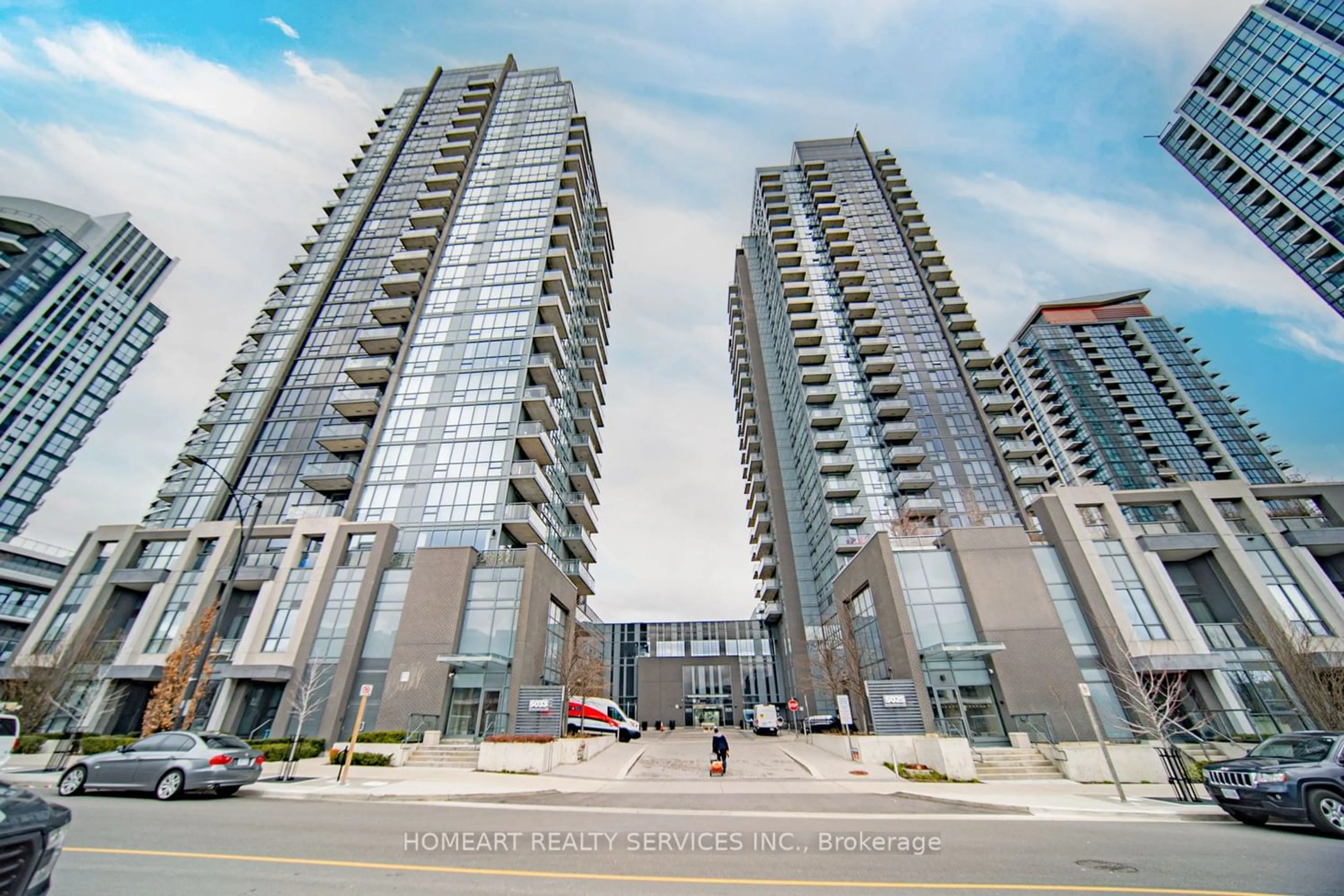 A pic from exterior of the house or condo for 5025 Four Springs Ave ##1802, Mississauga Ontario L5R 0G5