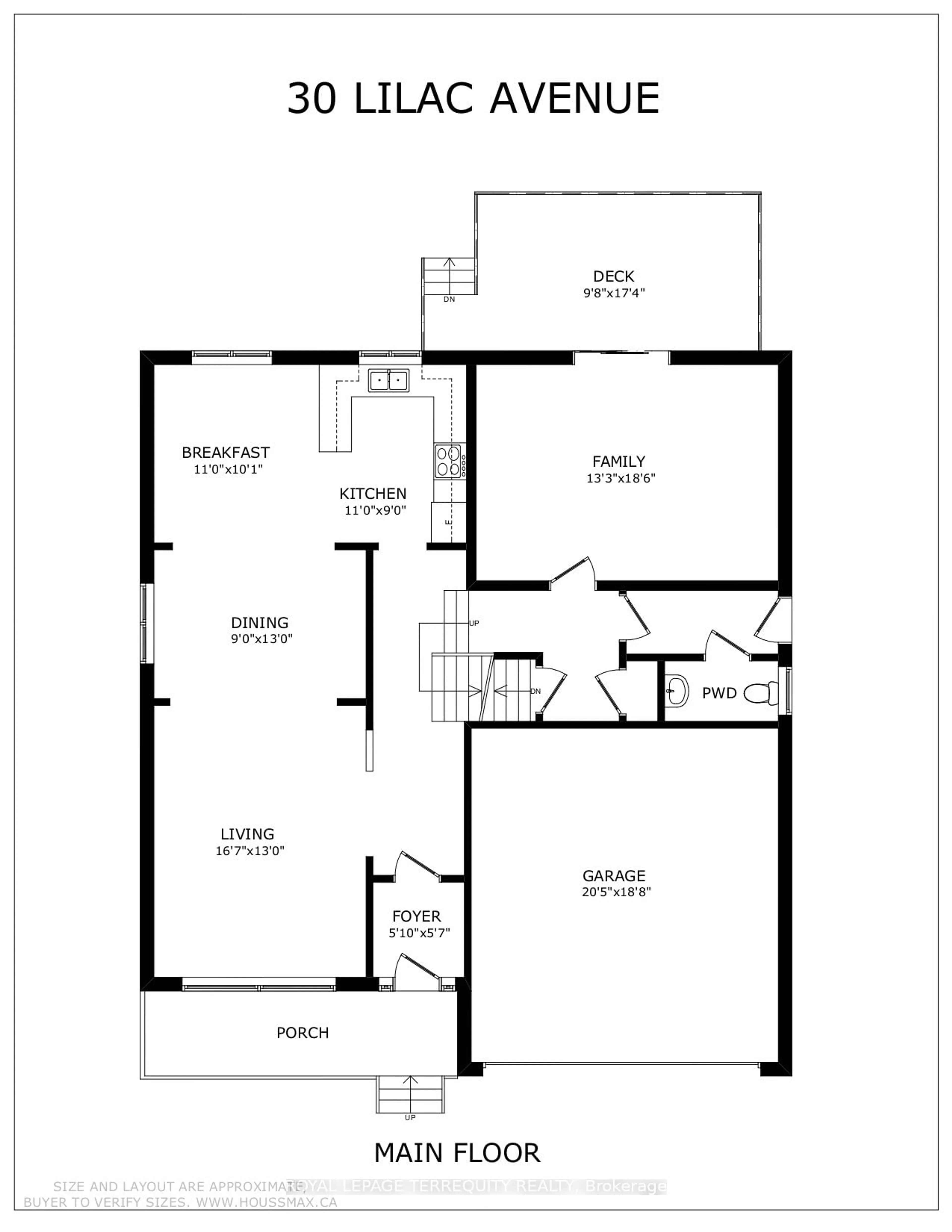 Floor plan for 30 Lilac Ave, Toronto Ontario M9M 1G3