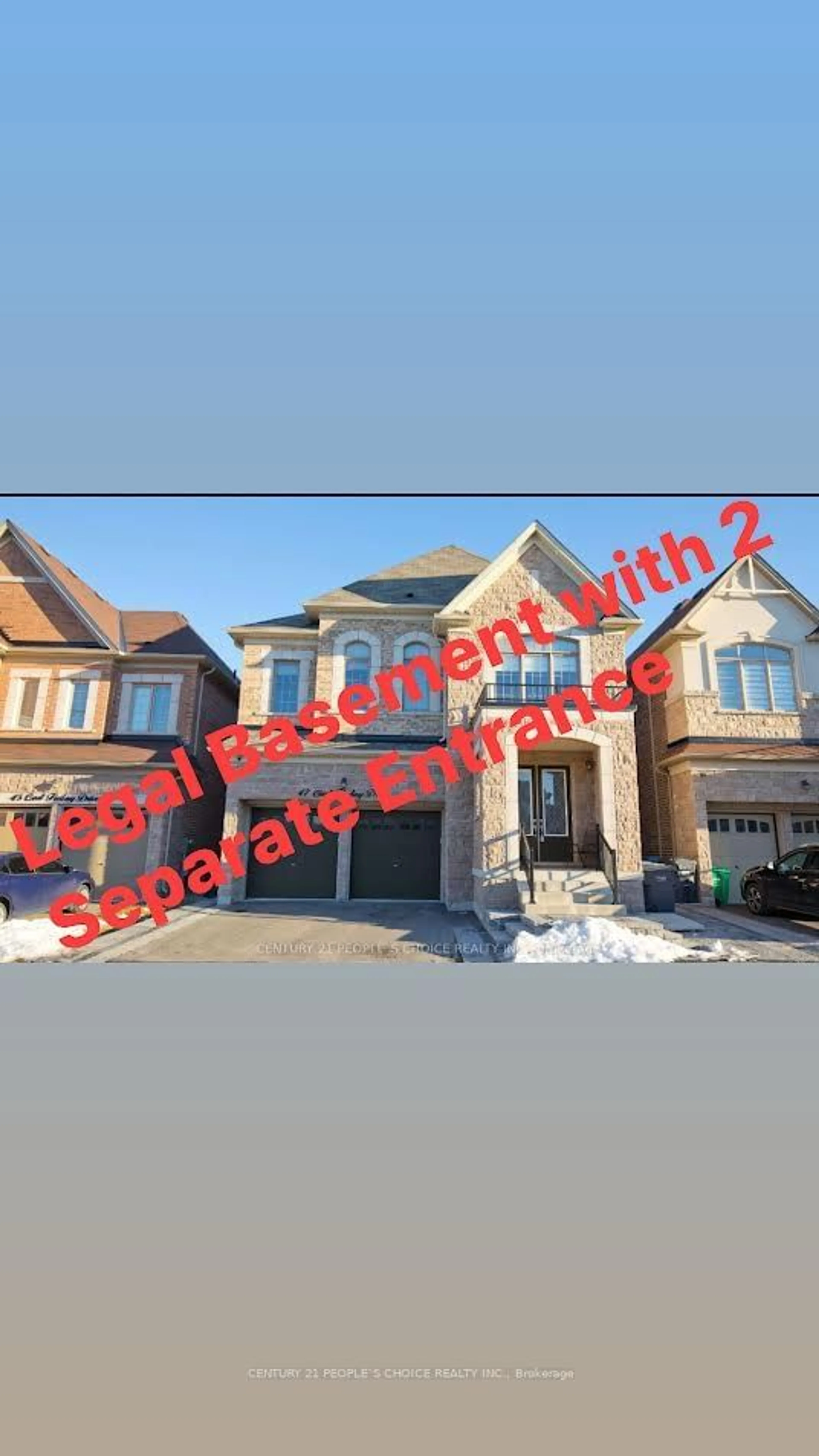 Home with brick exterior material for 47 Carl Finlay Dr, Brampton Ontario L6P 4J9