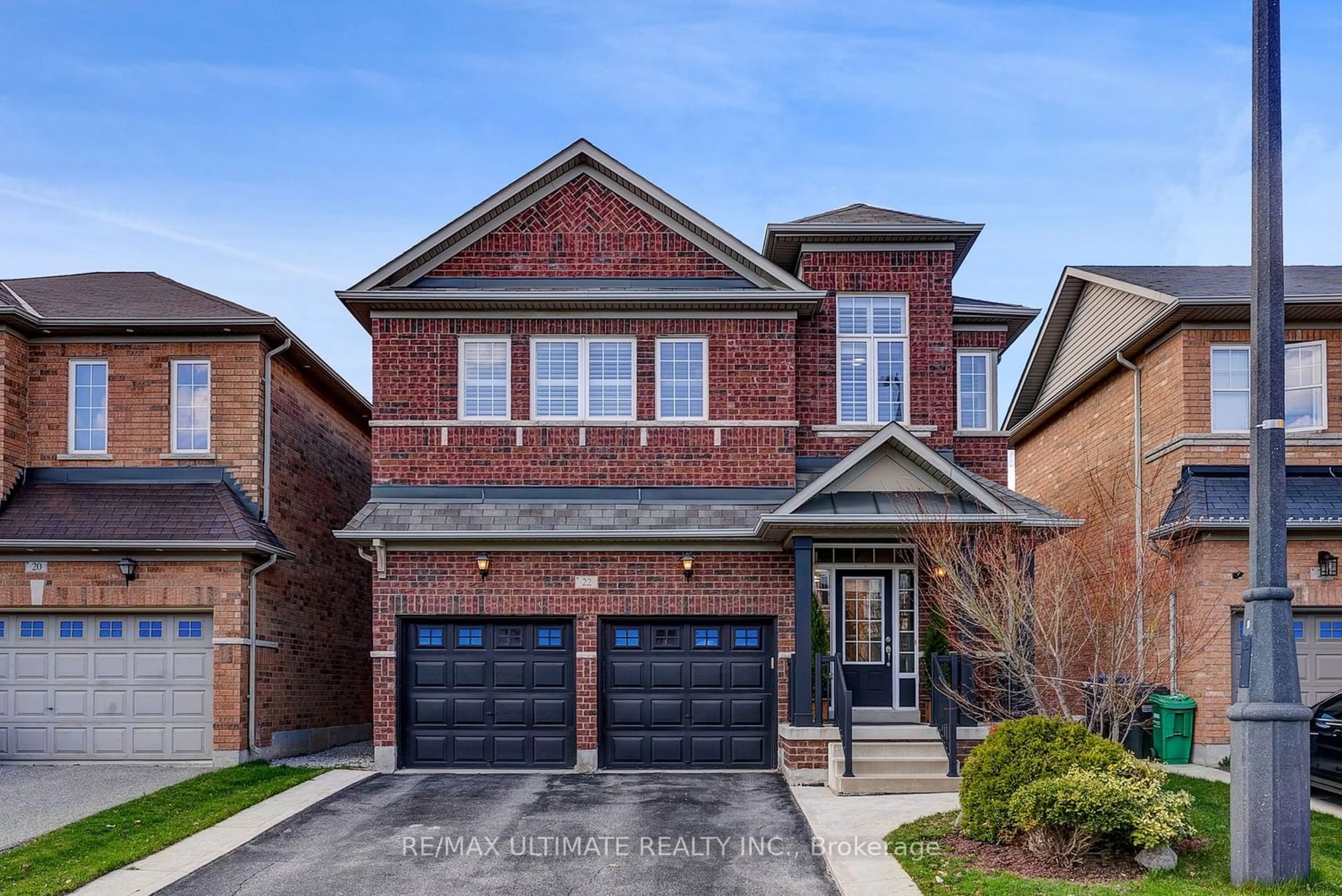 Home with brick exterior material for 22 Hybrid St, Brampton Ontario L7A 0L5