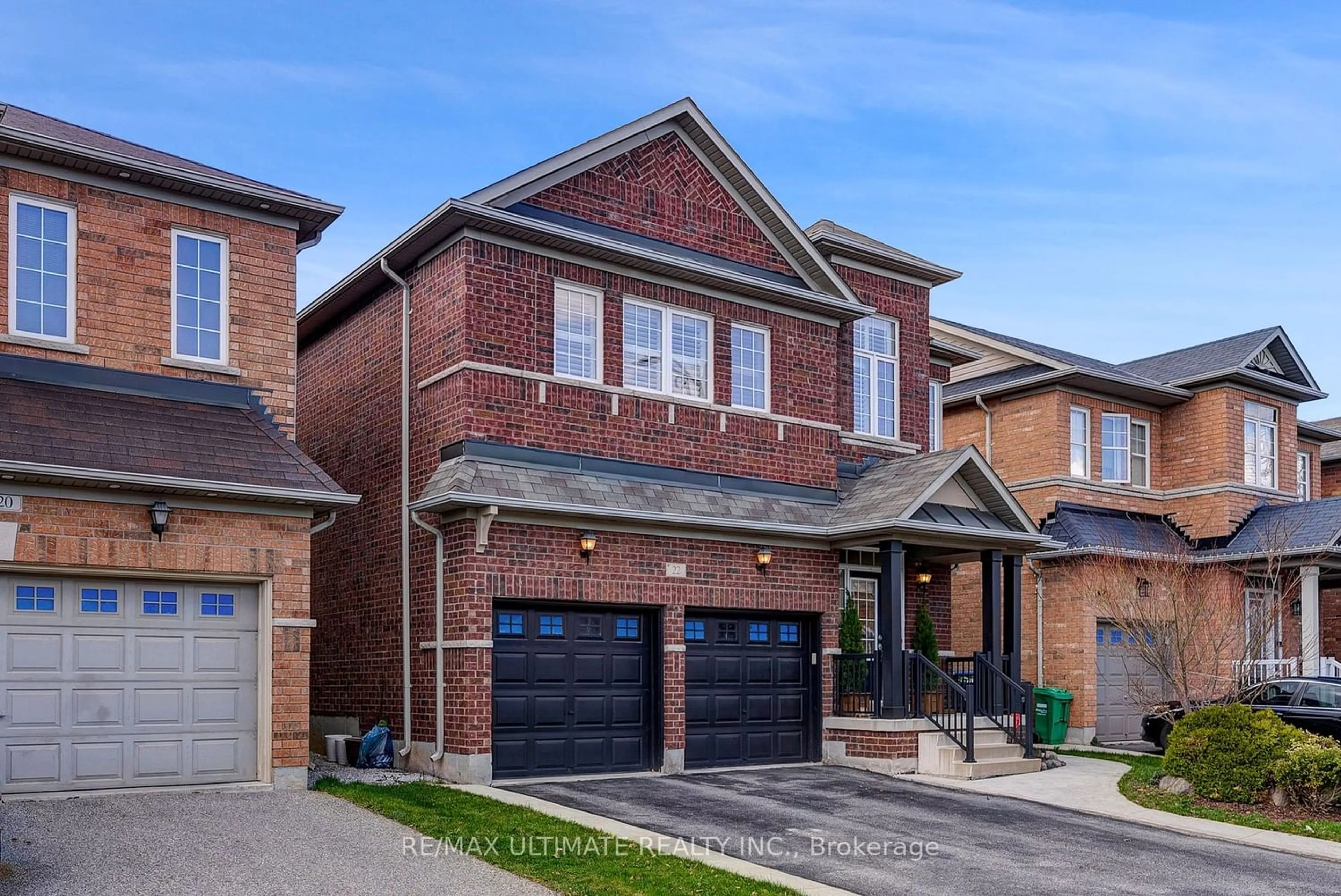 Home with brick exterior material for 22 Hybrid St, Brampton Ontario L7A 0L5