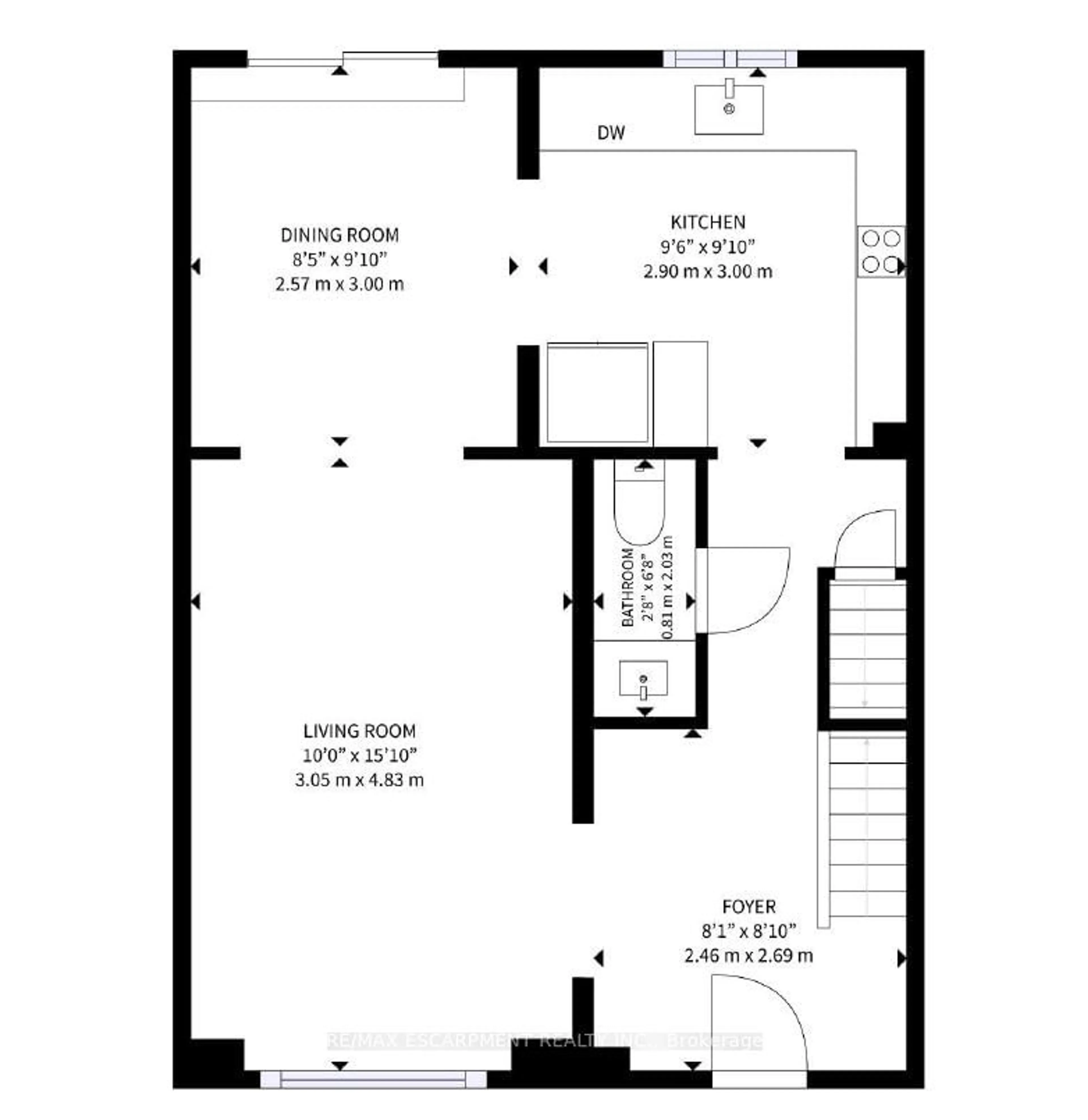 Floor plan for 5475 Lakeshore Rd #76, Burlington Ontario L7L 1E1
