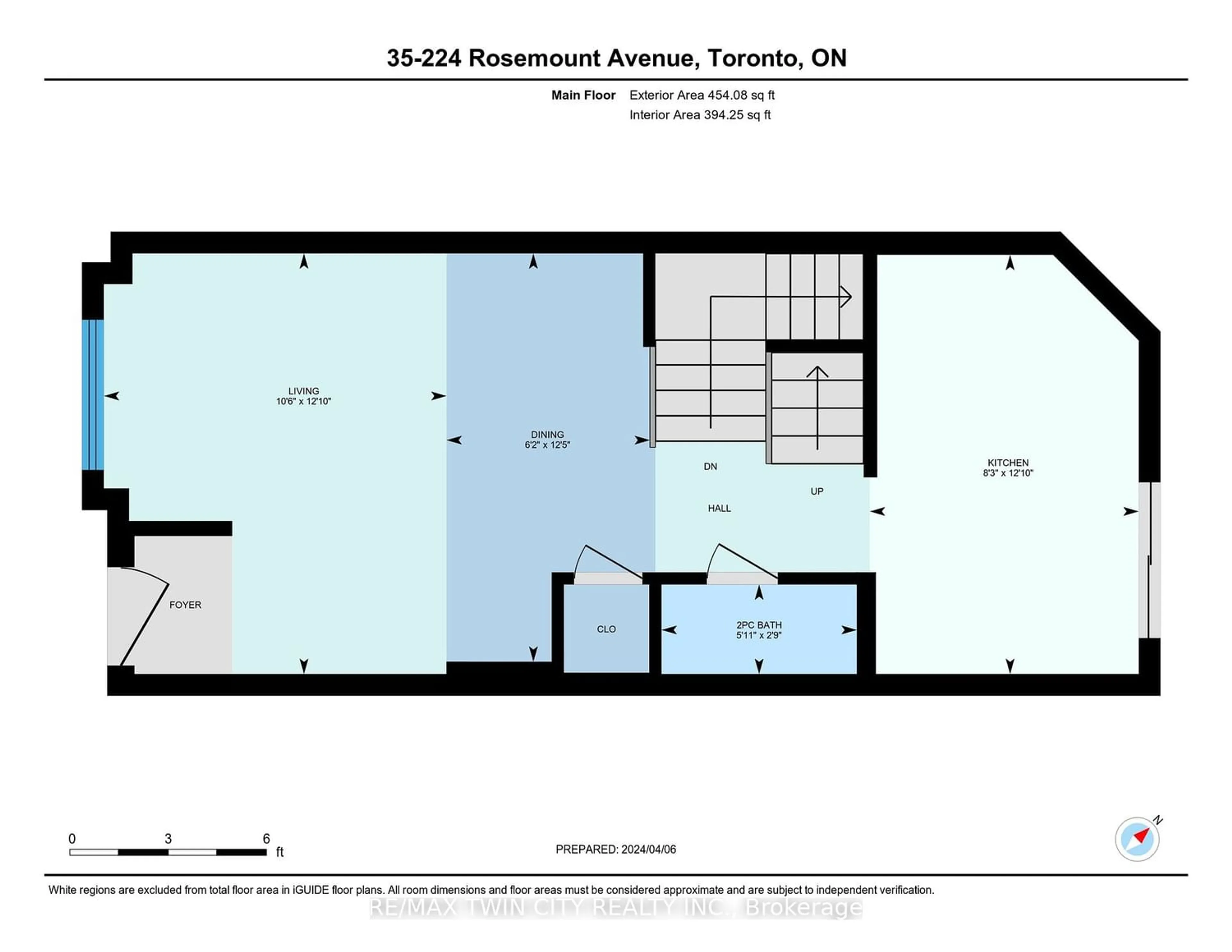 Floor plan for 224 Rosemount Ave #35, Toronto Ontario M9N 1M8