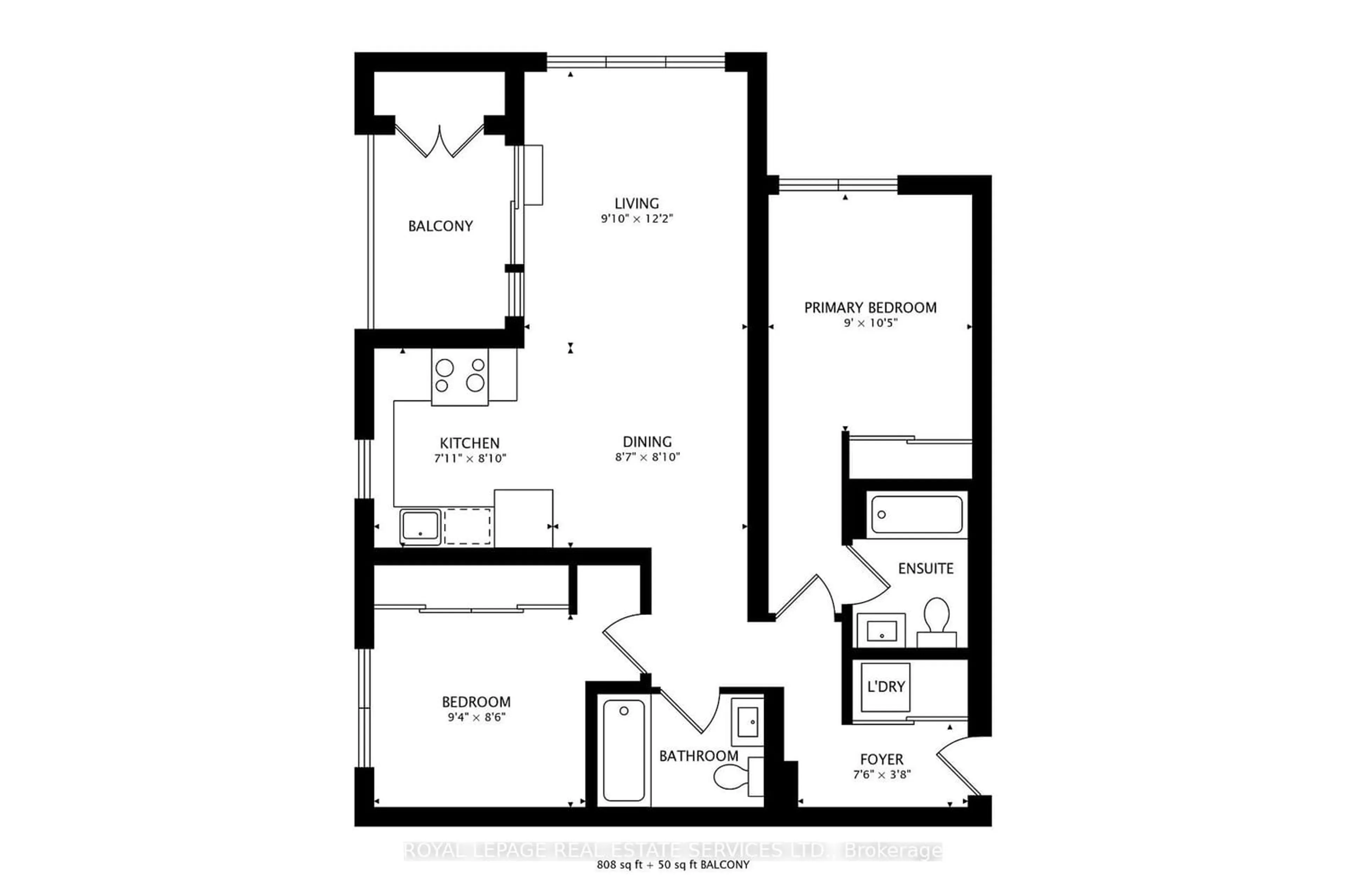 Floor plan for 385 Osler St #208, Toronto Ontario M6N 0B2