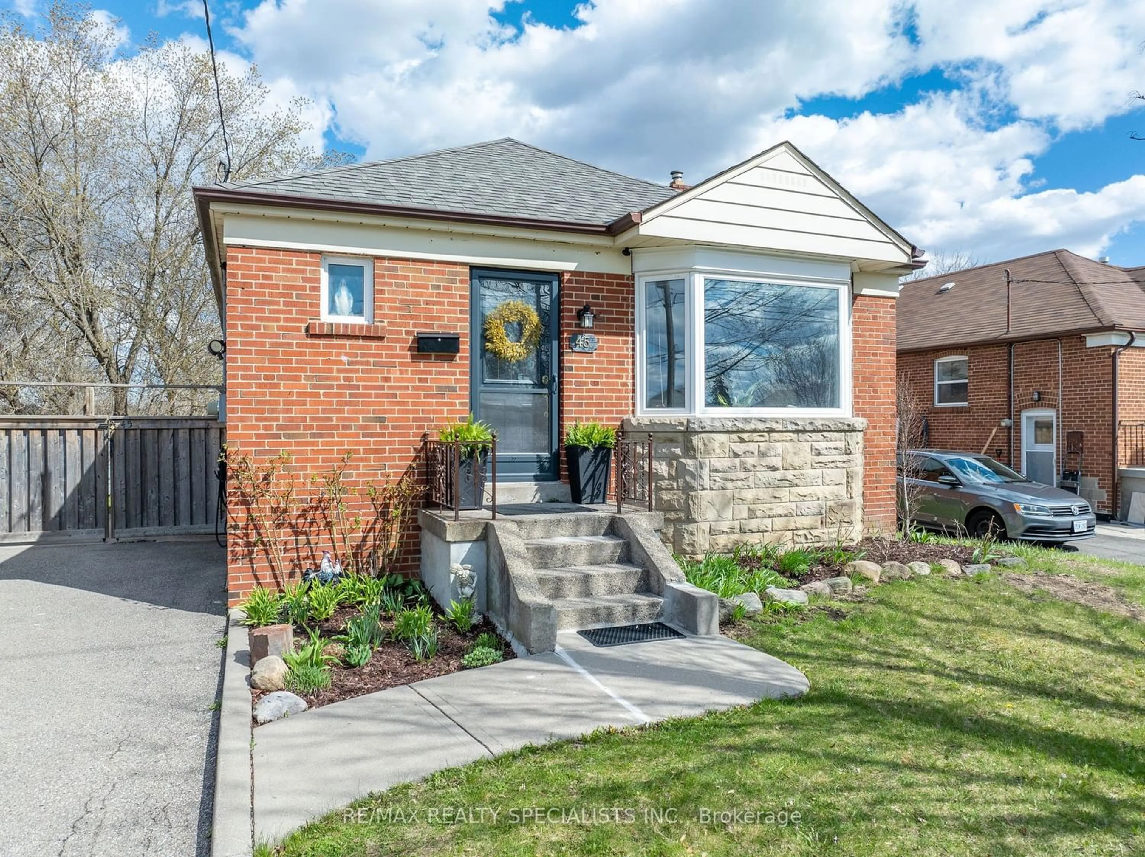 Home with brick exterior material for 45 Mayall Ave, Toronto Ontario M3L 1E7