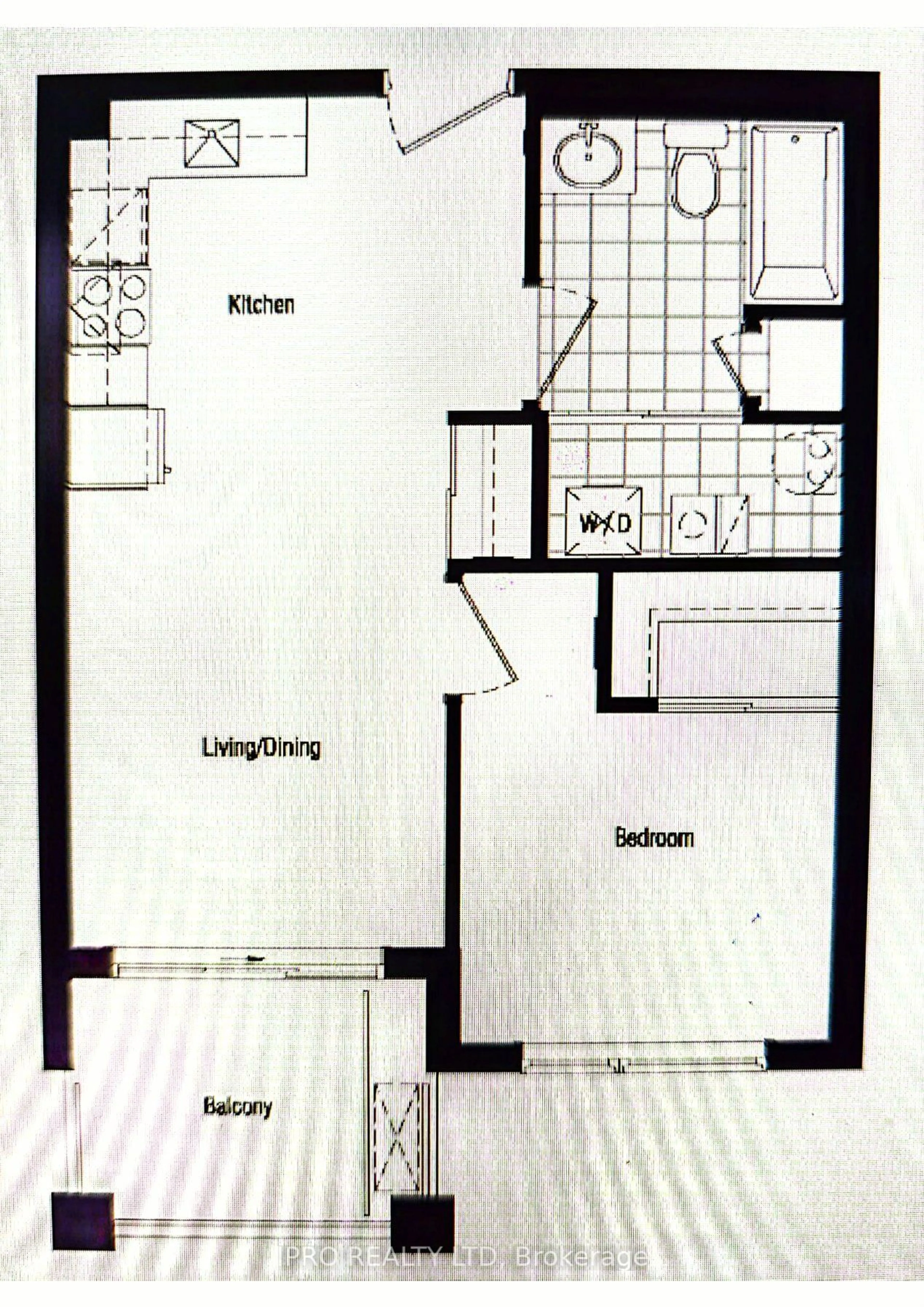 Floor plan for 135 Canon Jackson Dr #604, Toronto Ontario M6M 0C3