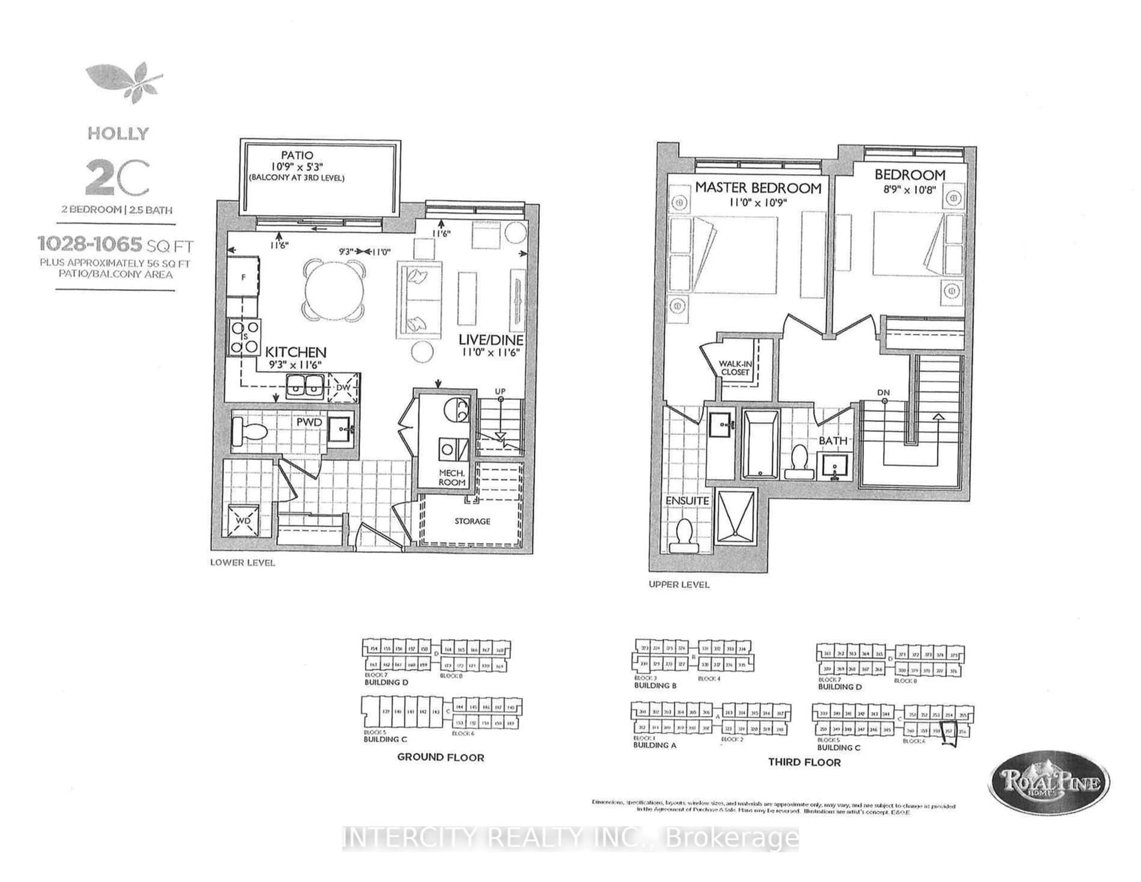 Floor plan for 65 Attmar Dr #366, Brampton Ontario L6P 0Y6