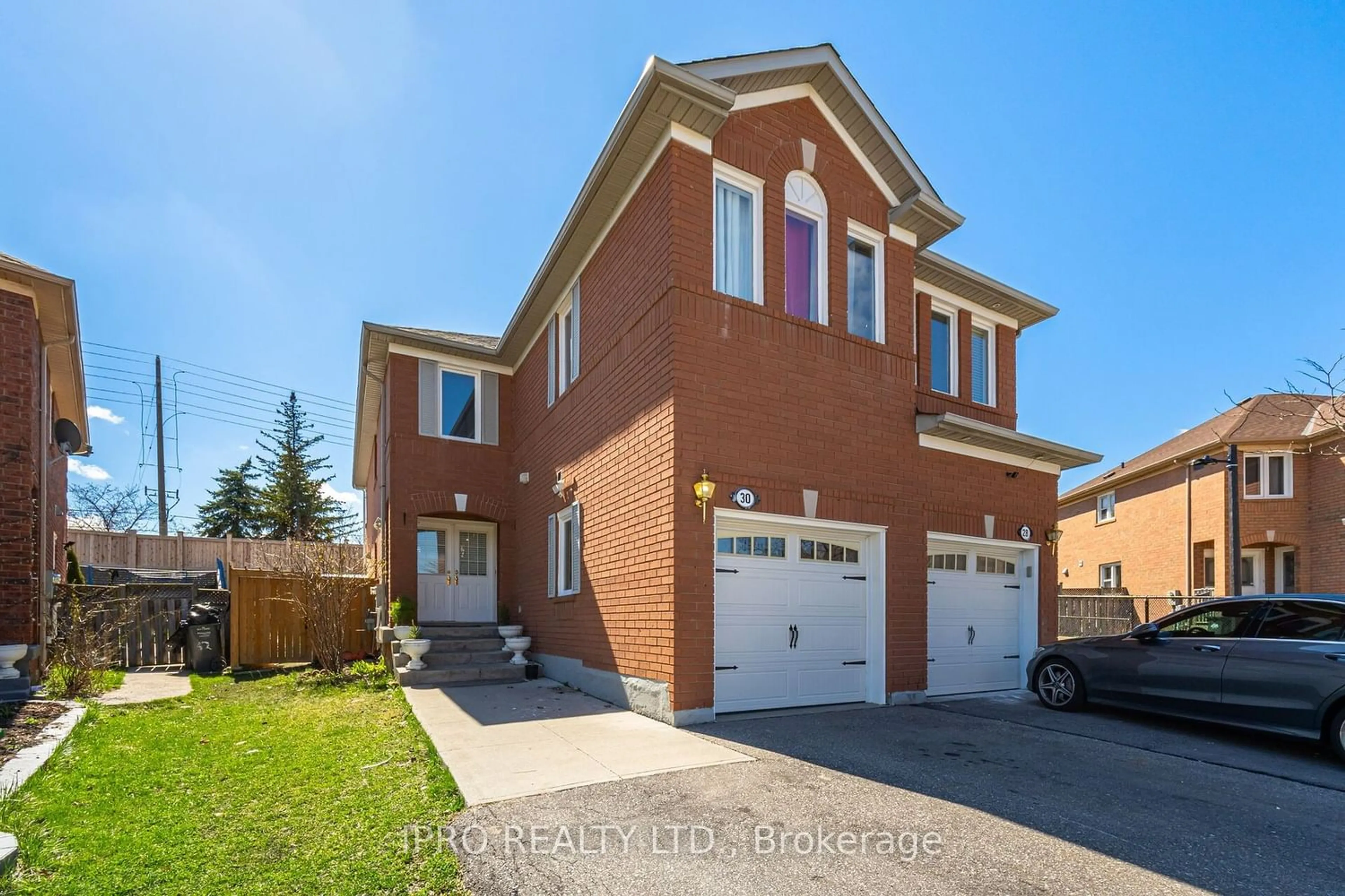 Home with brick exterior material for 30 Mount Ranier Cres, Brampton Ontario L6R 2K9