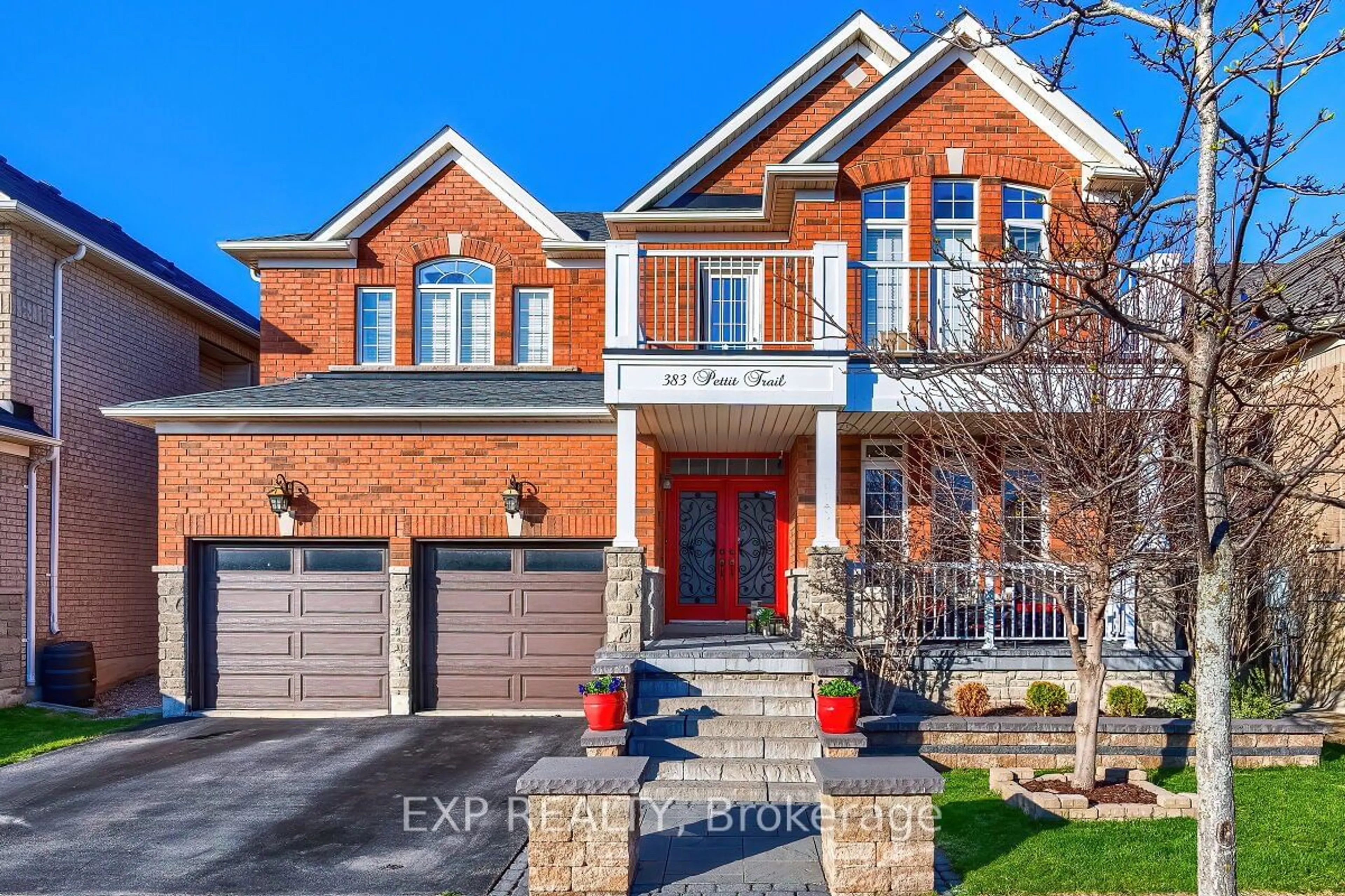Home with brick exterior material for 383 Pettit Tr, Milton Ontario L9T 6S1