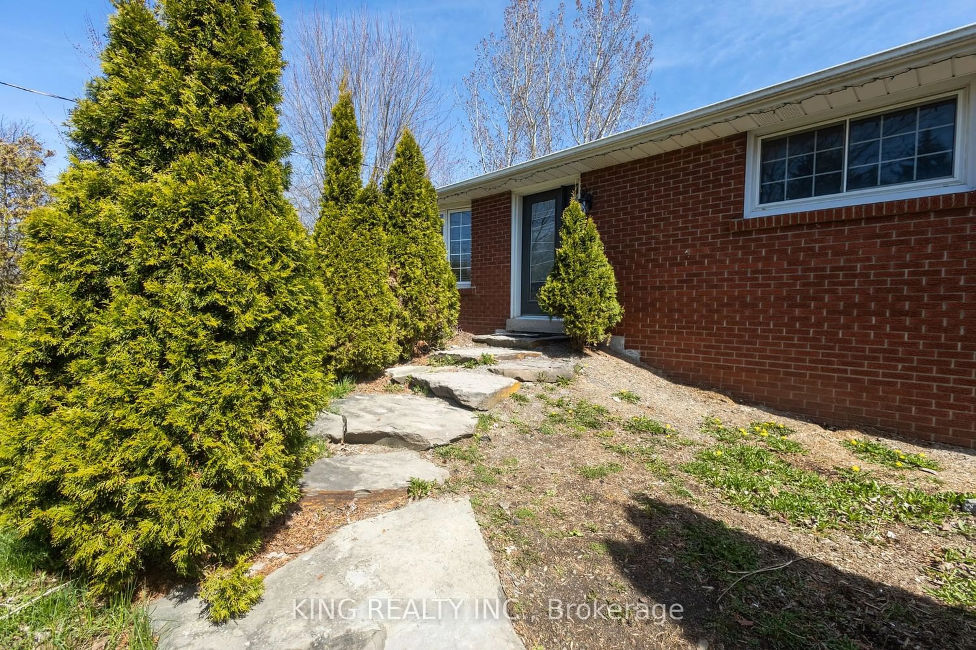 Frontside or backside of a home, the fenced backyard for 8387 Guelph Line, Milton Ontario L0P 1B0