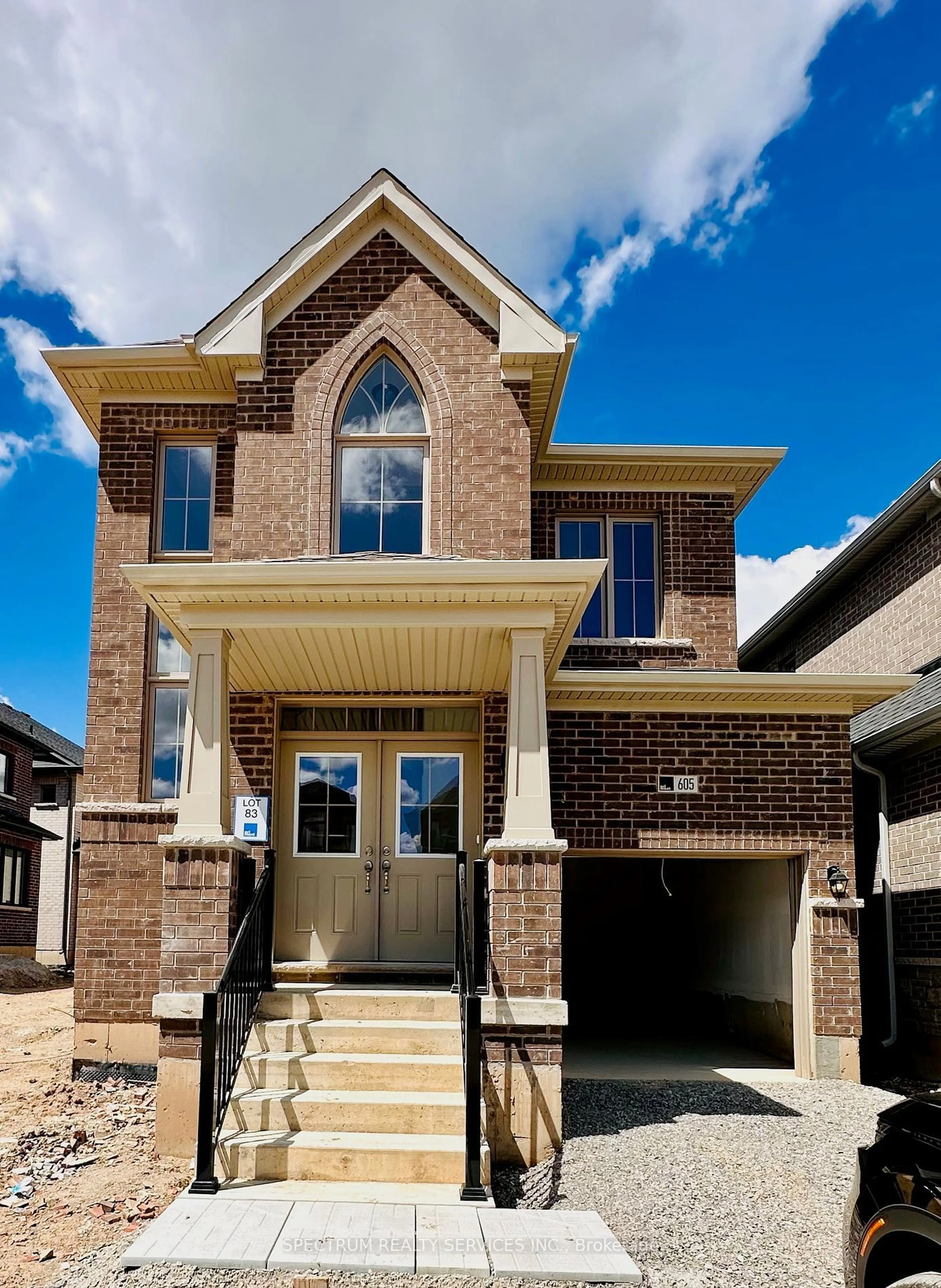 Home with brick exterior material for 605 Leatherleaf Landing, Milton Ontario L9E 1V6