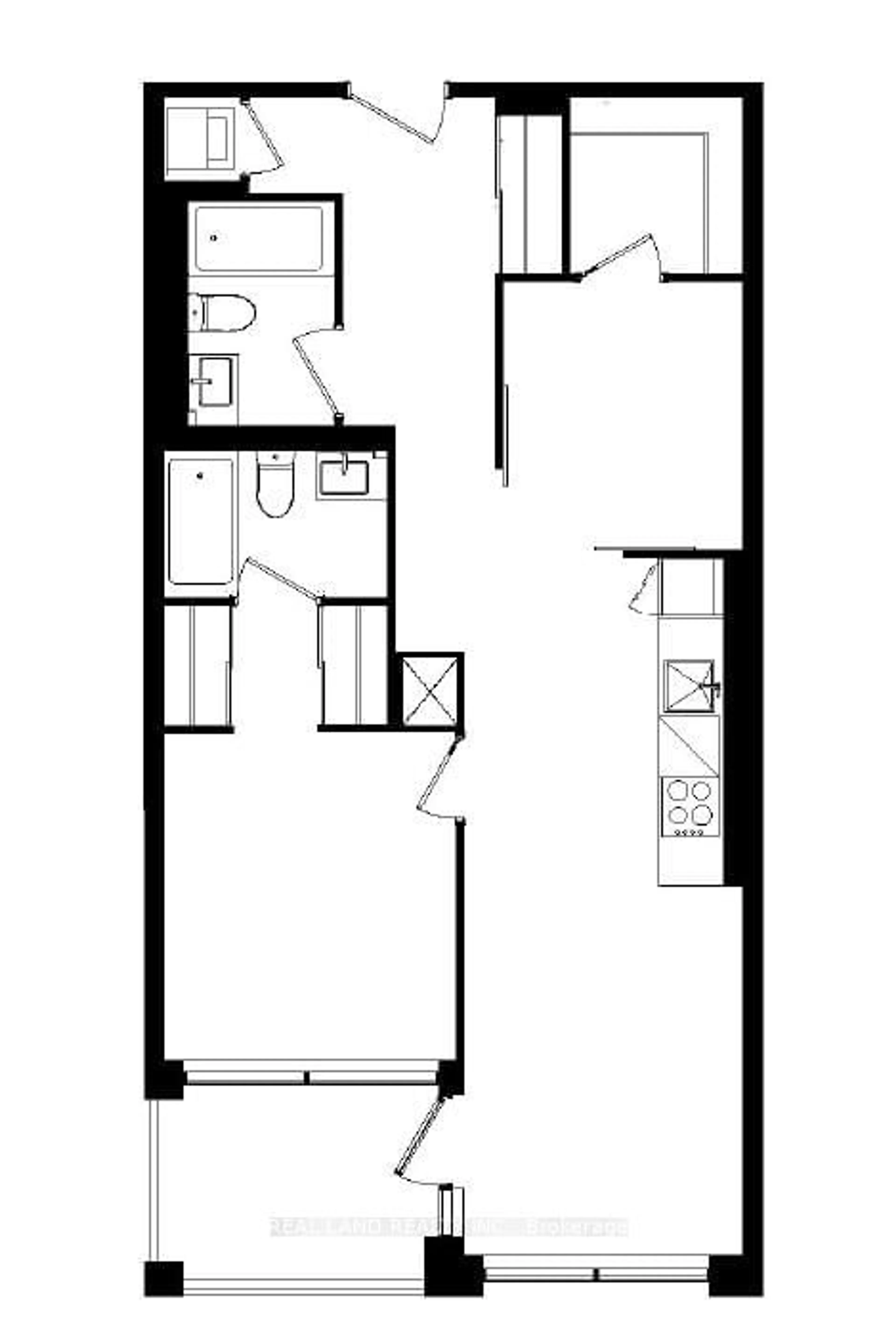 Floor plan for 1100 Sheppard Ave #319, Toronto Ontario M3J 0H1